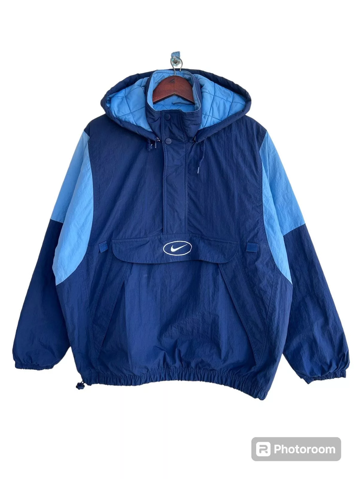 Nike Raincoats Nike × Vintage Vintage 90’s Nike Center Swoosh Quilted Windbreaker Multi Streetwear