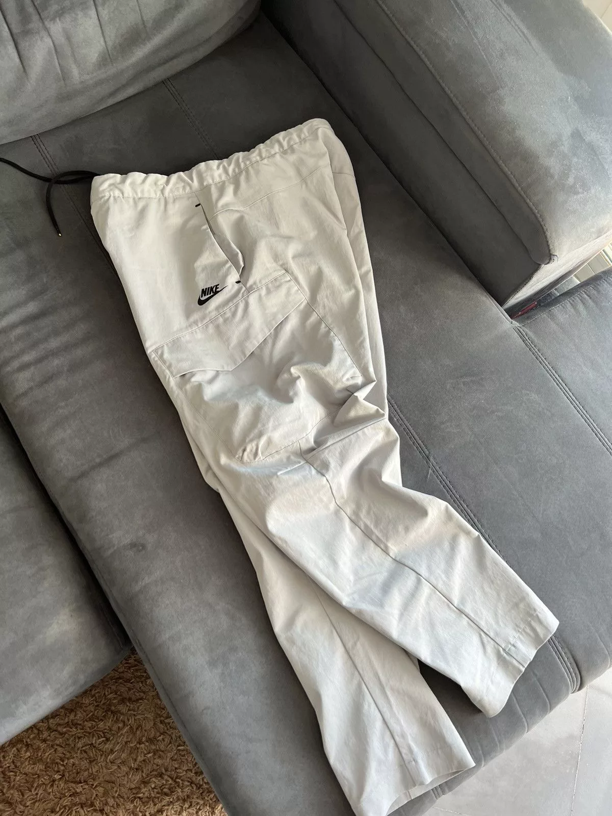Nike Sweatpants Joggers Nike tech nylon pants drill Gray