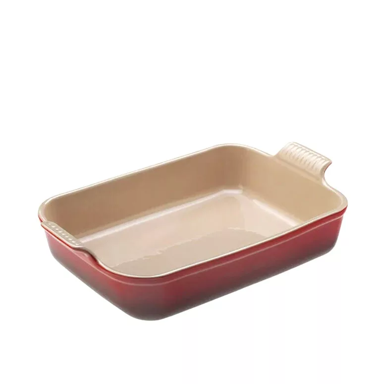4 qt Heritage Rectangular Baking Dish -  Cerise