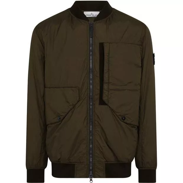 Stone Island Bombers Stone Island o1g2r1mq0724 Bomber Jackets in Military Green