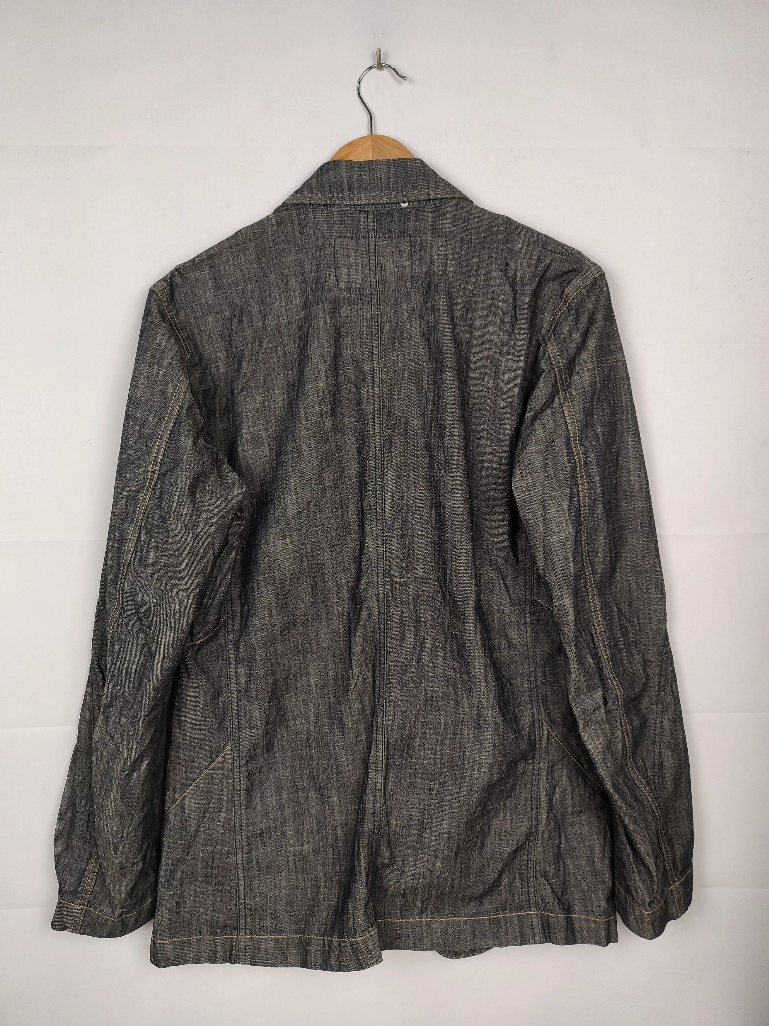 Marithe + Francois Girbaud Denim Jackets Marithe + Francois Girbaud MFG Fashion Stylist Chore Jacket Gray