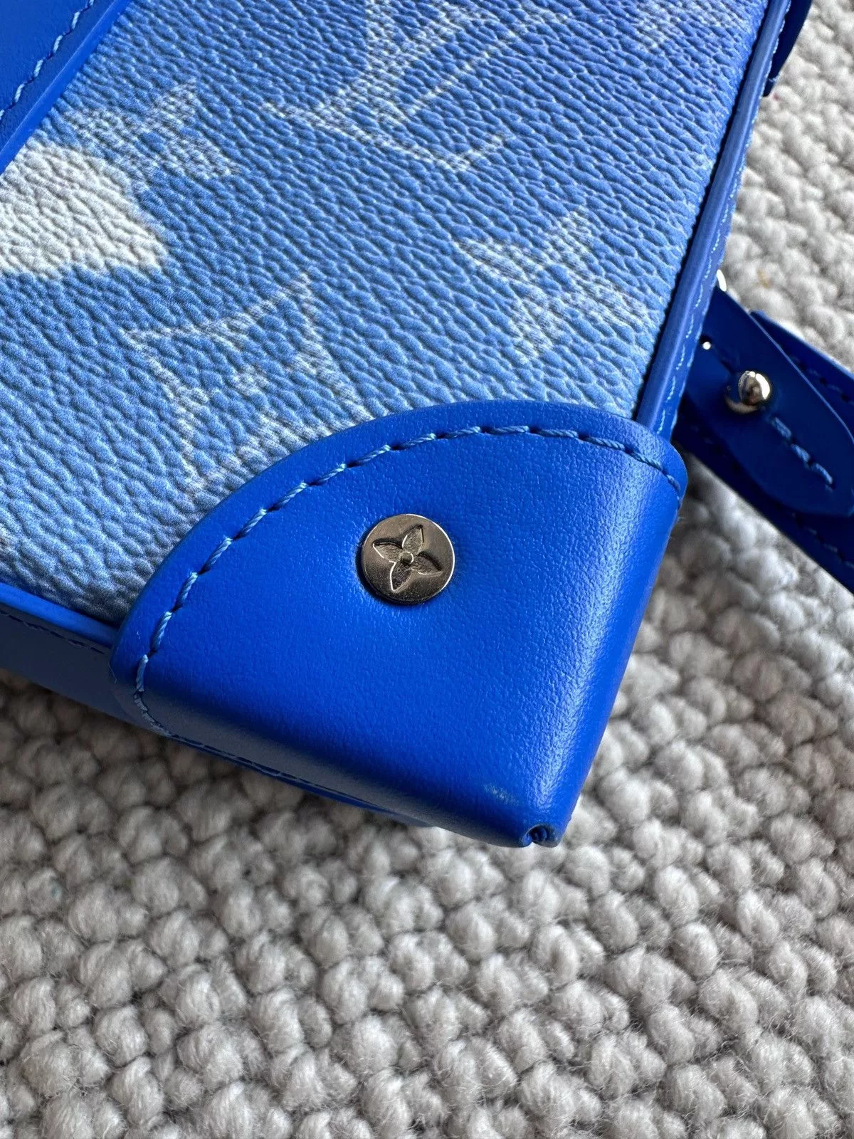 Louis Vuitton Bags Luggage Louis Vuitton Cloud Soft Trunk Wallet Blue