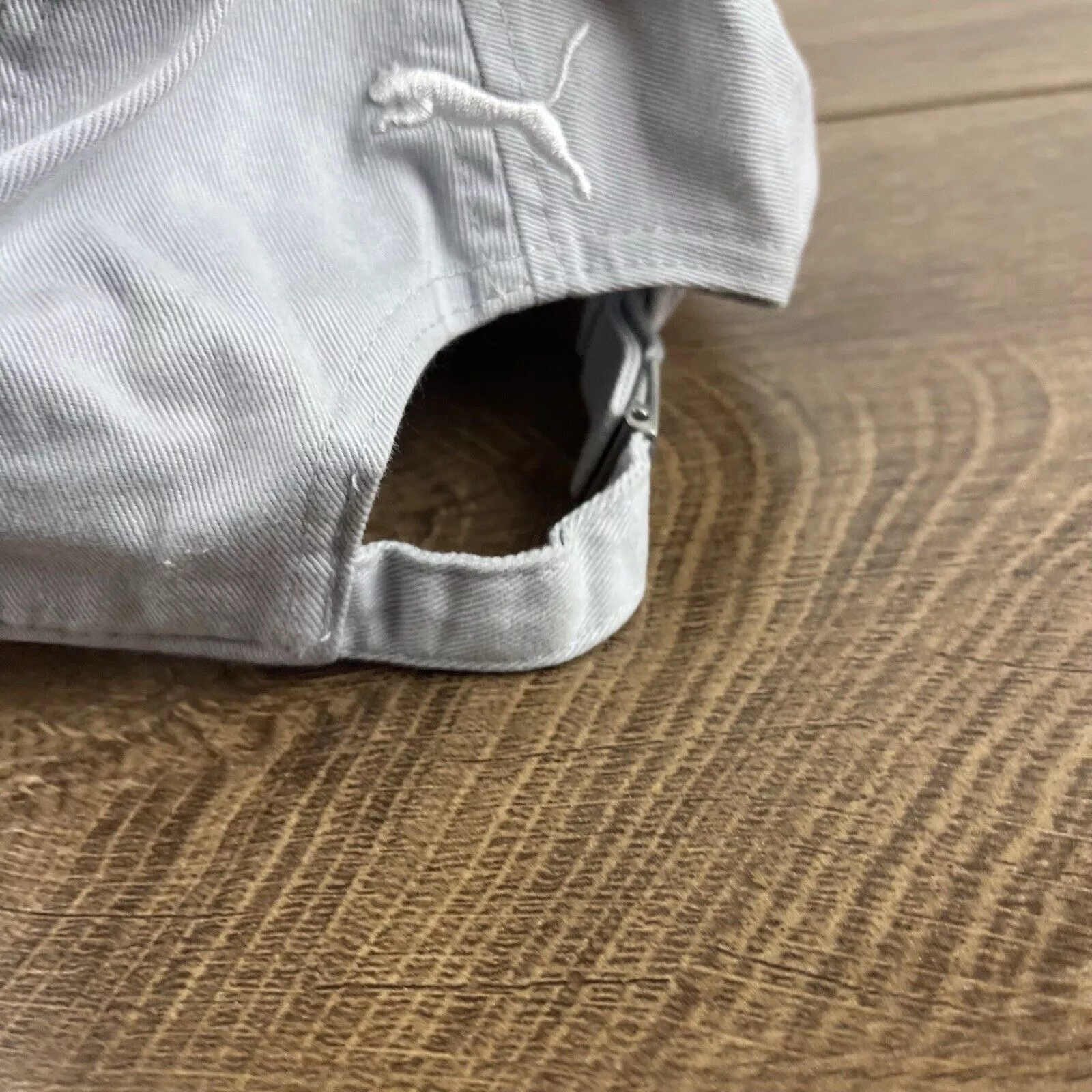 Puma Hats PUMA White Gray Hat PUMA Hat White Adjustable Hat White Adul