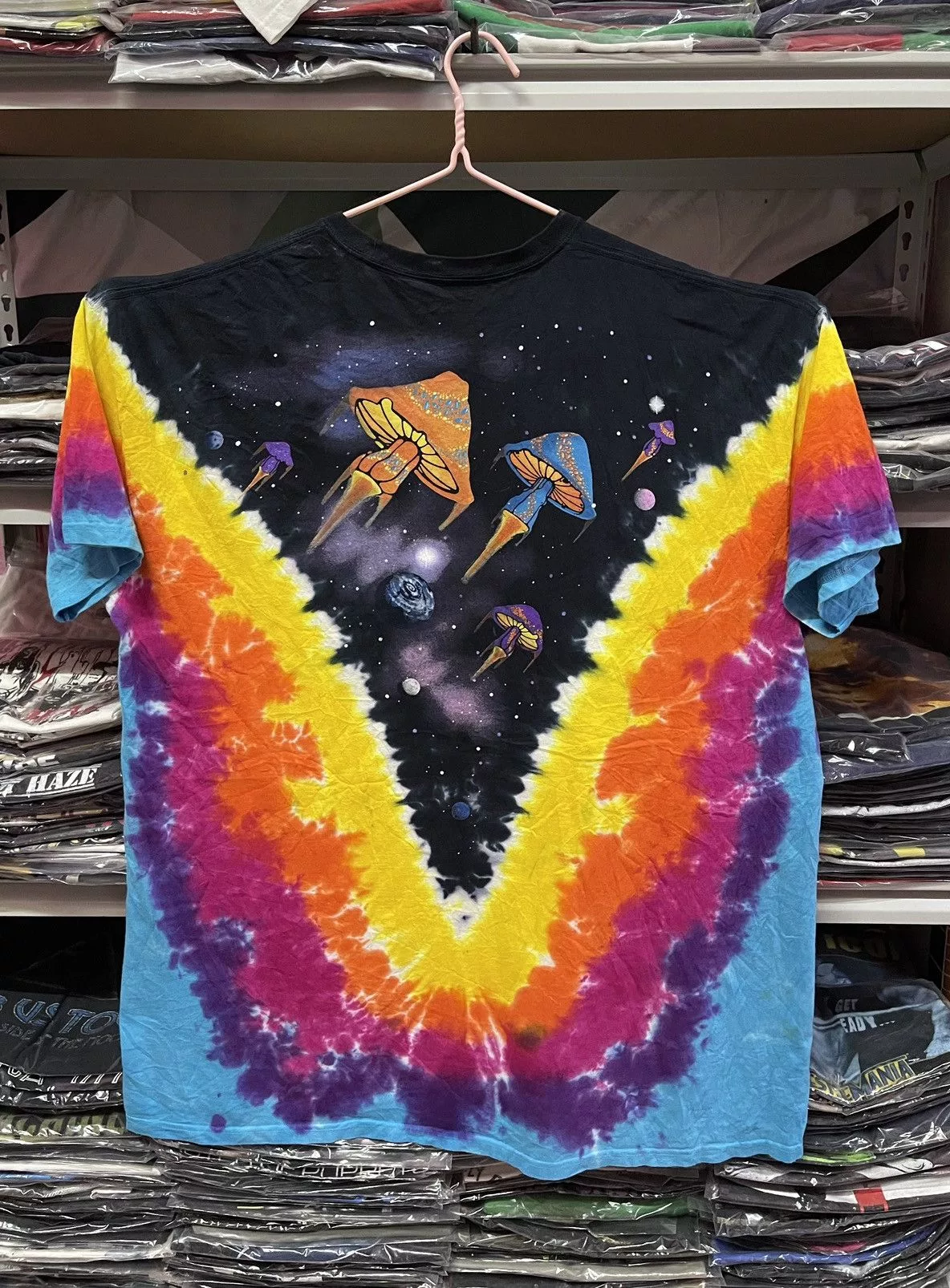 Liquid Blue Short Sleeve T Shirts Liquid Blue Mushroom Space Ship🔥🔥🔥 Multi
