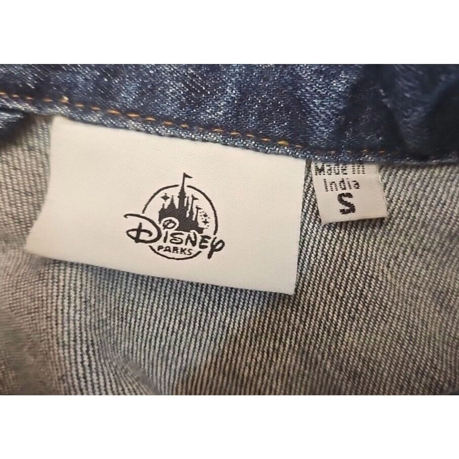 Disney Light Jackets Disney Mickey Denim Jean Jacket with Embroidered Patch Blue