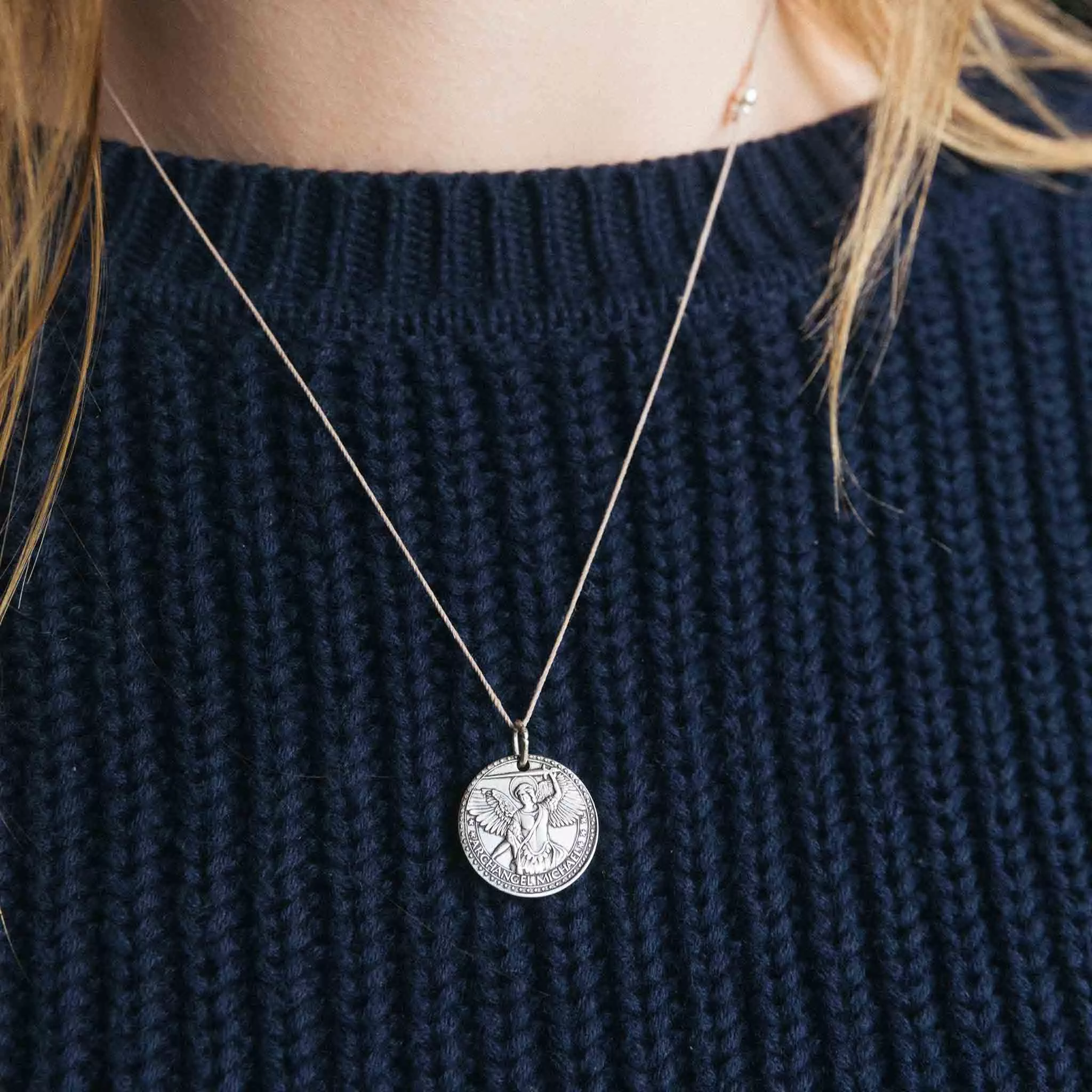 Mother Mary & Archangel Michael Protection Chain Necklace