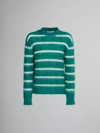 Marni Sweaters Knitwear Marni o1srvl11e0624 Mohair Crewneck in Multicolor