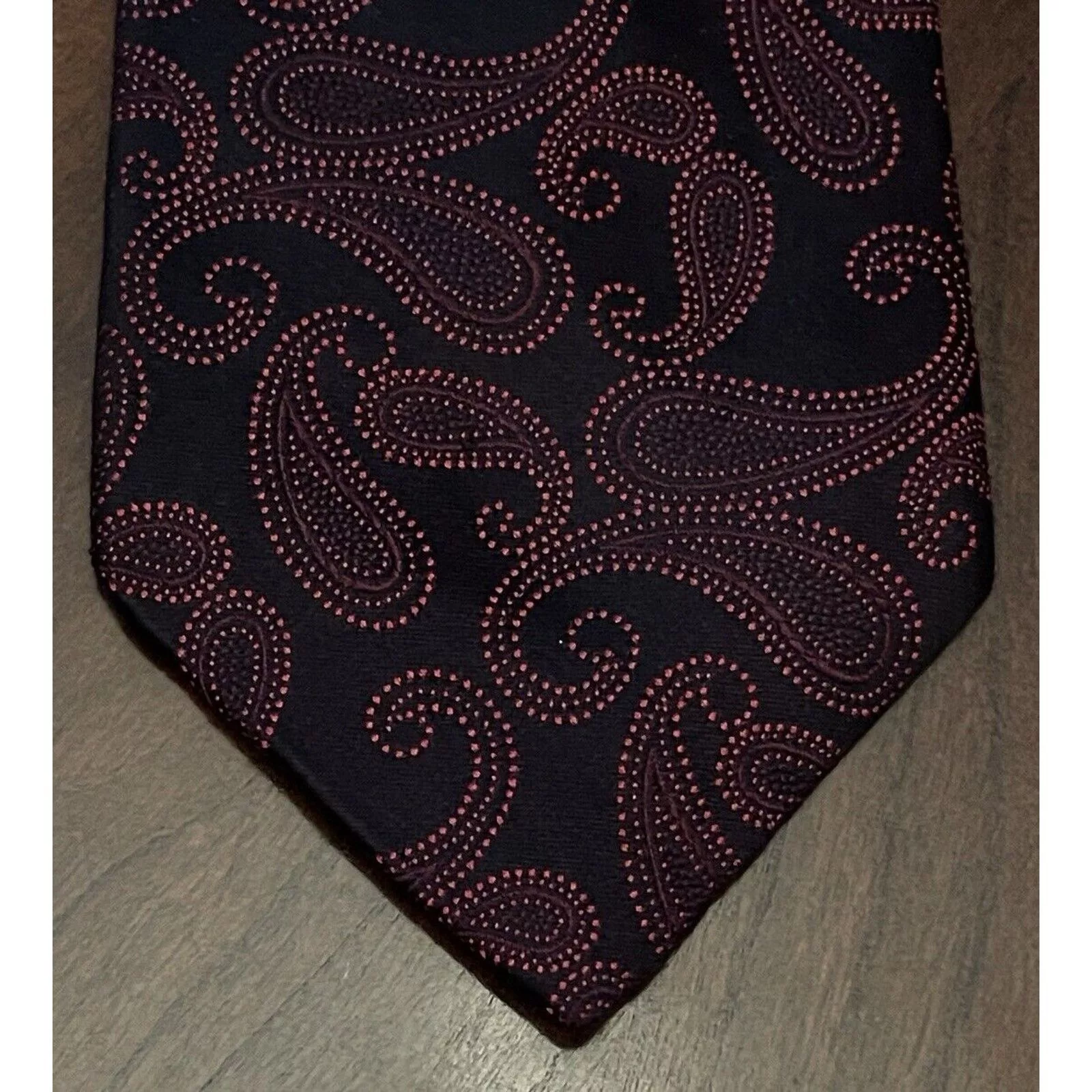 Other Ties Pocketsquares Other Express Design Studio Black Red Men’s Neck Tie Made In USA Multi