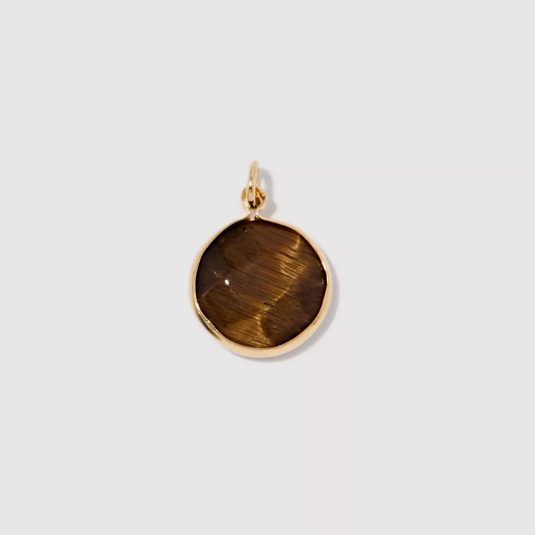 Round Tiger’s Eye Charm