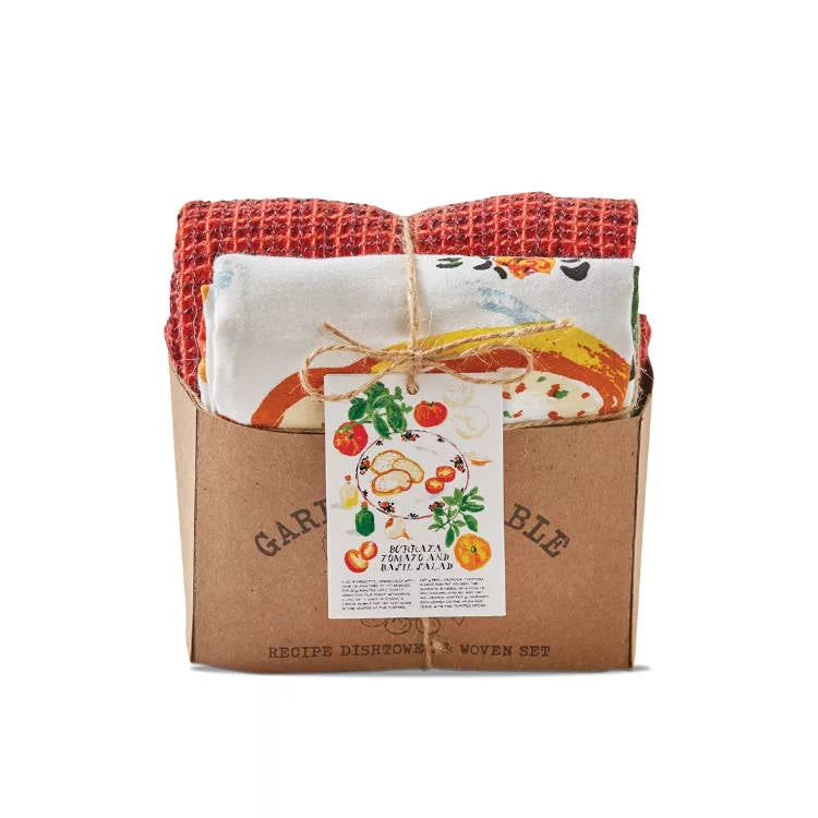 Burrata Salad Towel S/2 In Crate