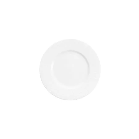 Amanda White Embossed Salad Plate 8.5"