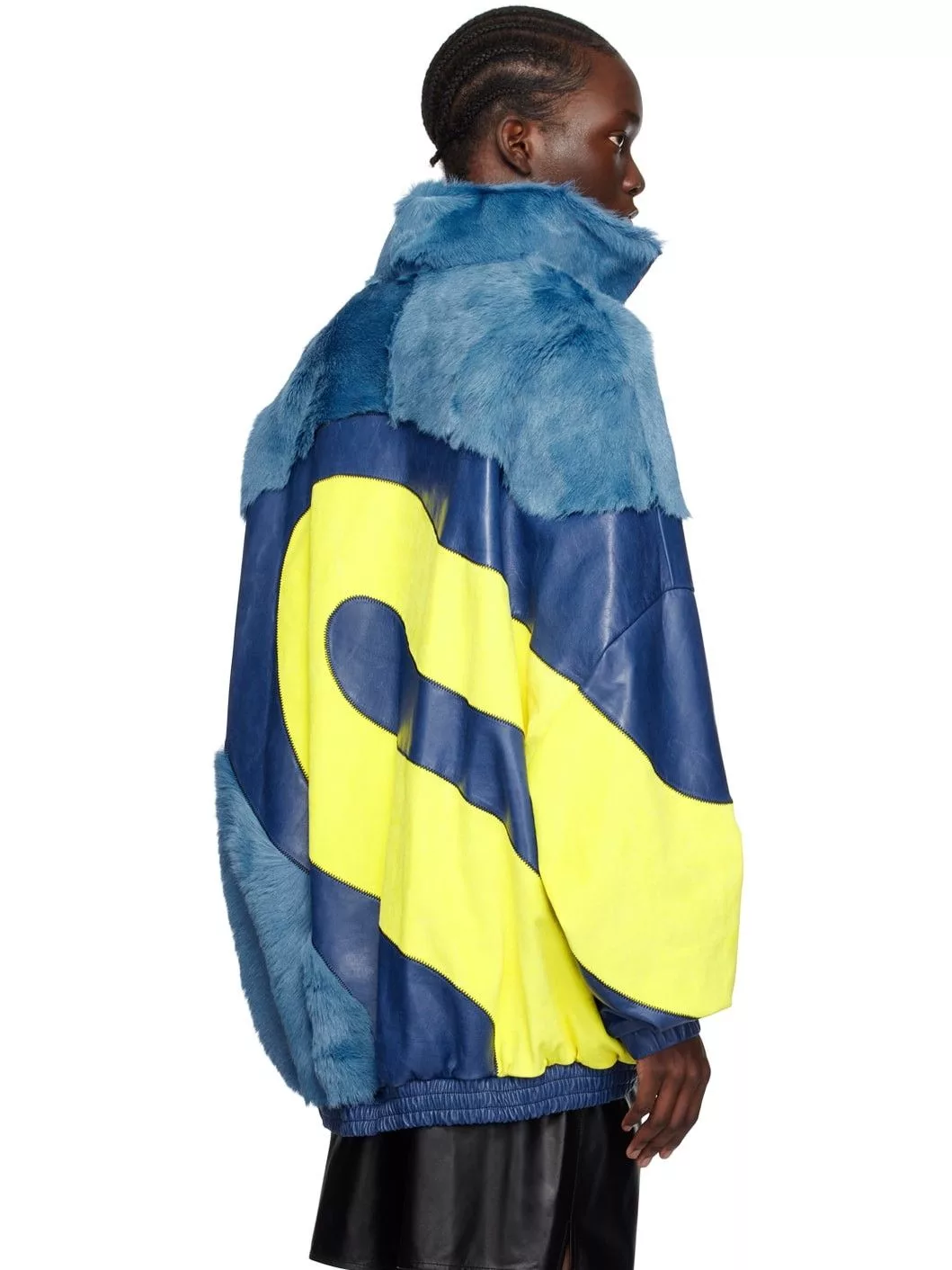 Marni Light Jackets Marni o1srvl11e0724 Paneled Jacket in Blue
