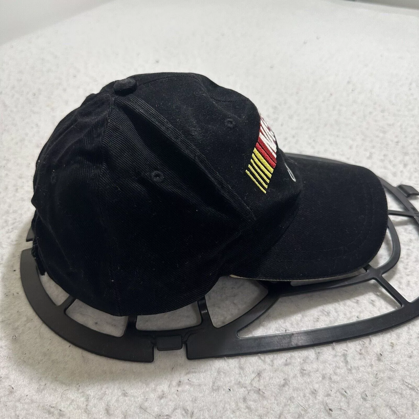 NASCAR Hats NASCAR Racing Black Baseball Hat 3M Logo Cotton