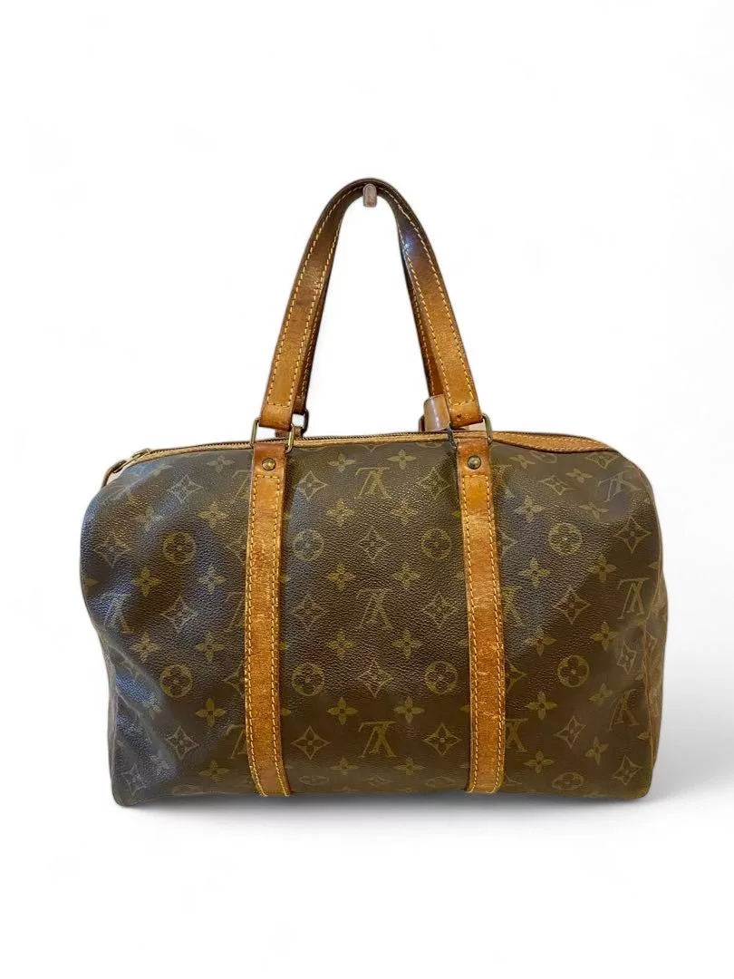 Louis Vuitton Handle Bags Louis Vuitton - Saxe 35 Monogram Boston LV Handbag Leather Brown