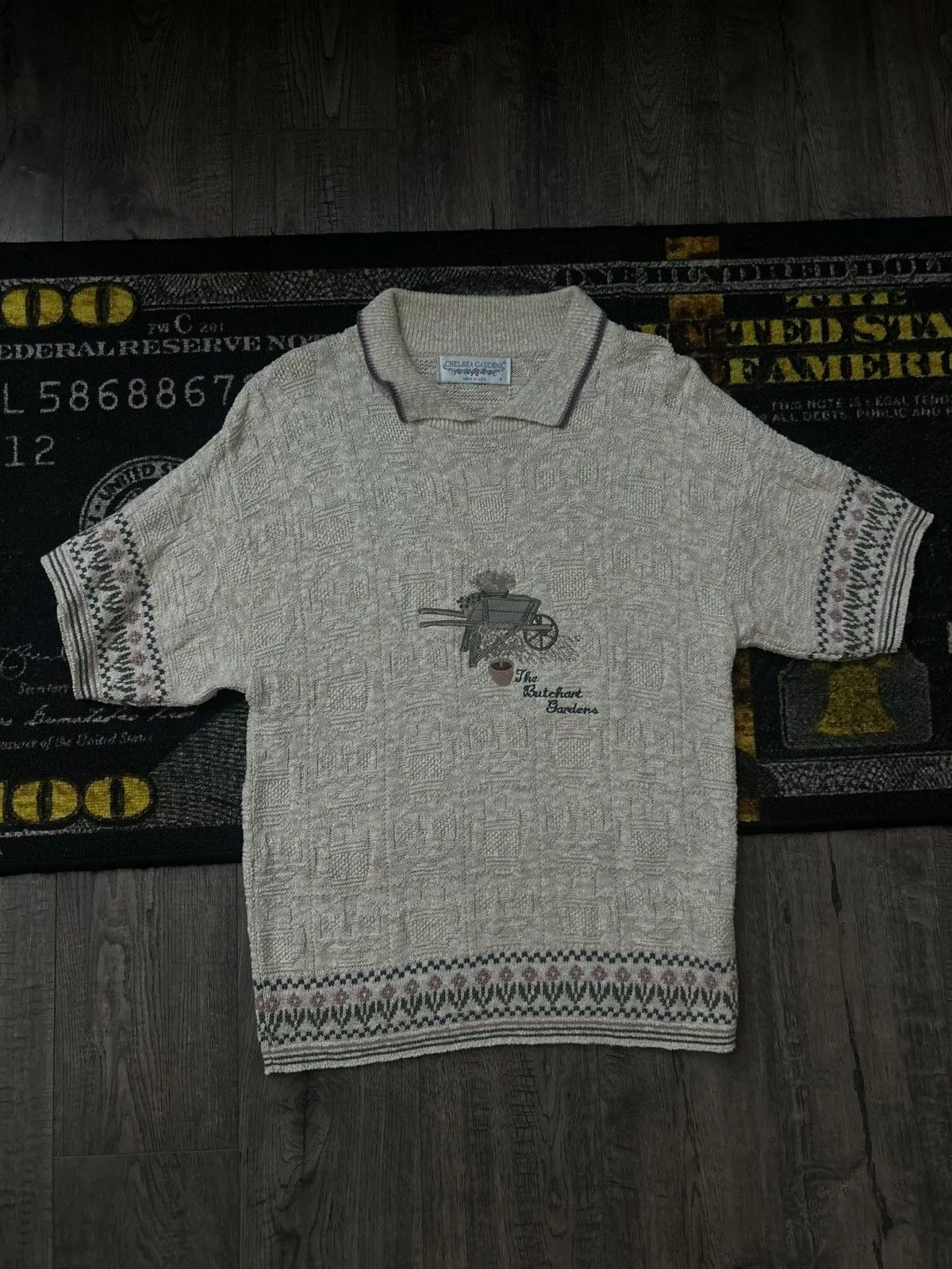 Vintage Polos Vintage Knitted Polo Beige