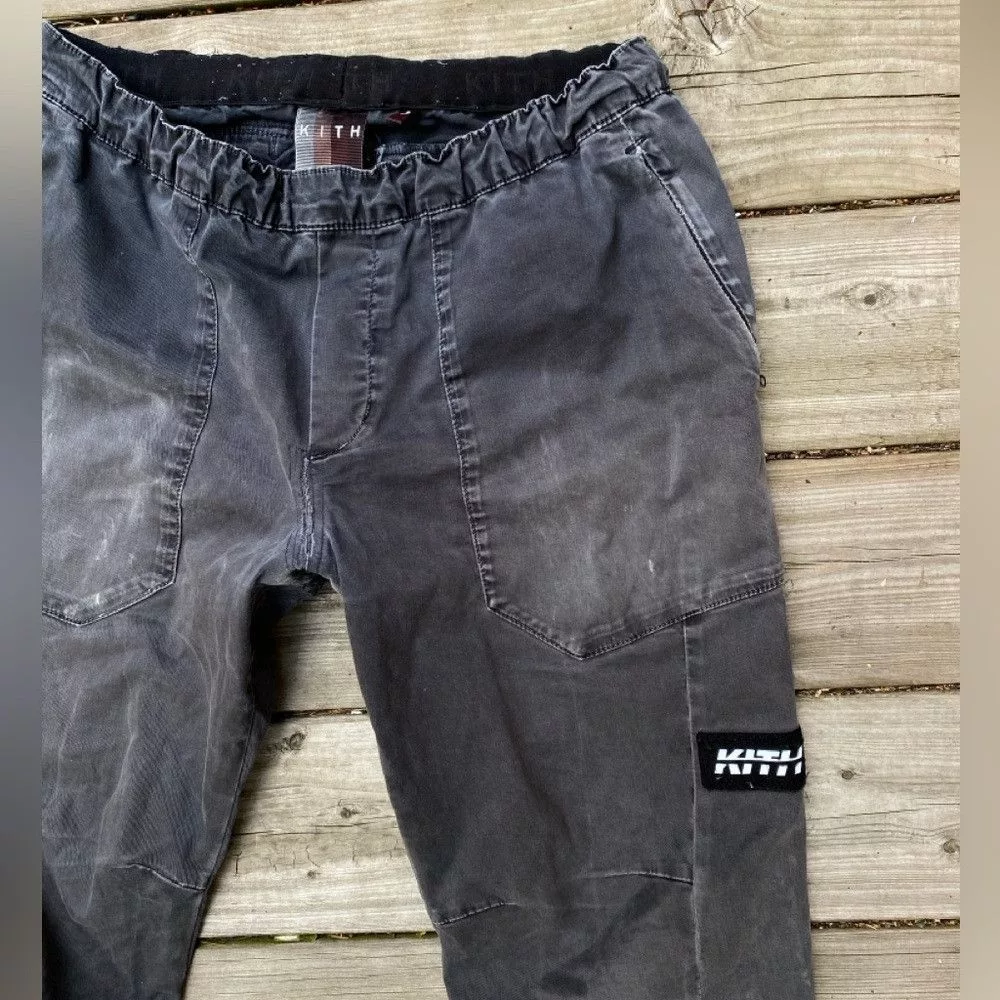 Kith Casual Pants Kith × Vintage KITH Cargo Pants Jeans Small Gray