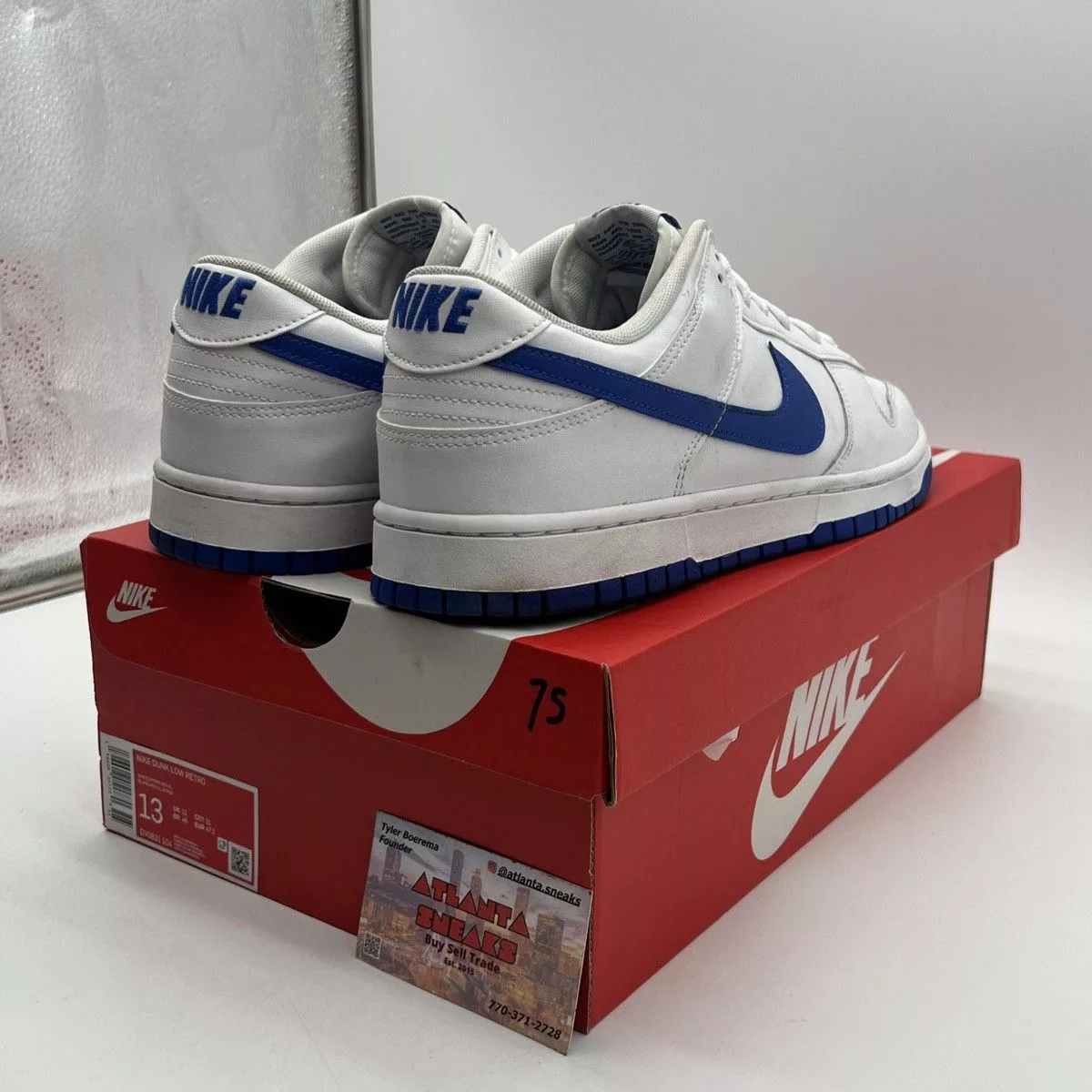 Nike Low Top Sneakers Nike dunk low white hyper royal