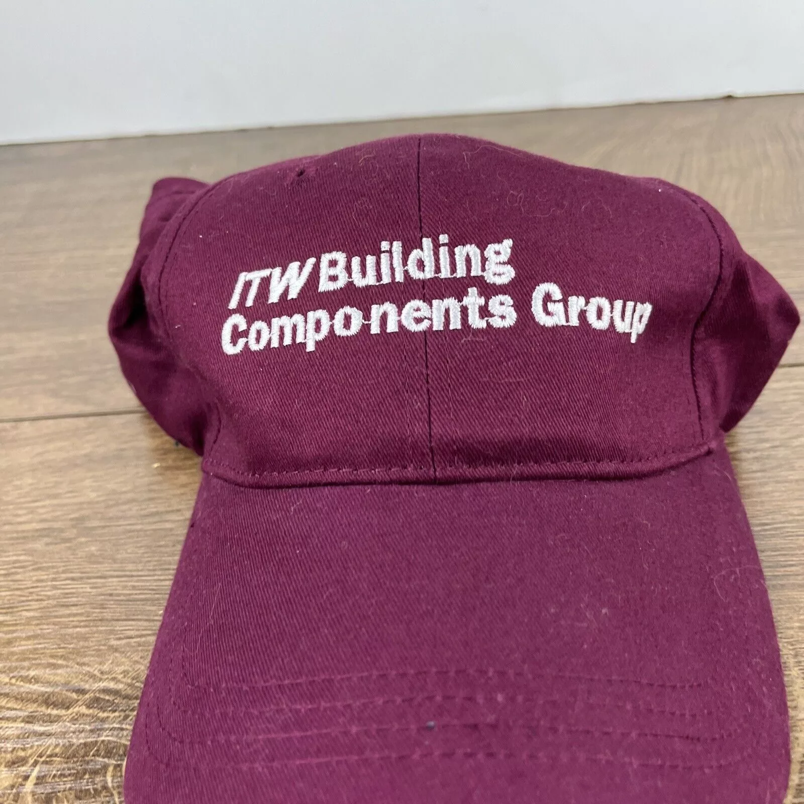 Other Hats Other ITW Building Componets Group Hat Maroon Adjustable Hat Adult Red