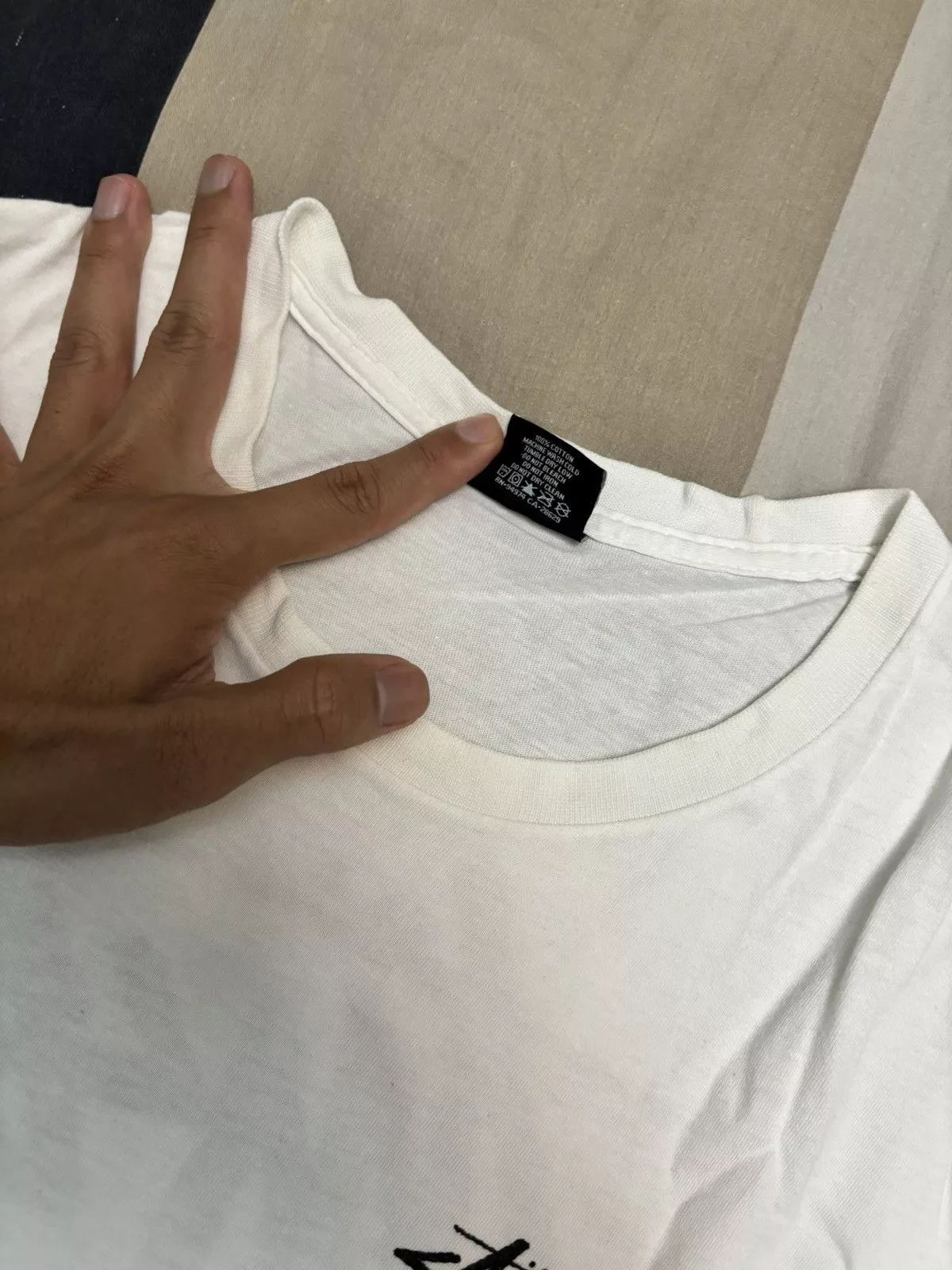Stussy Short Sleeve T Shirts Stussy Guam Tee White