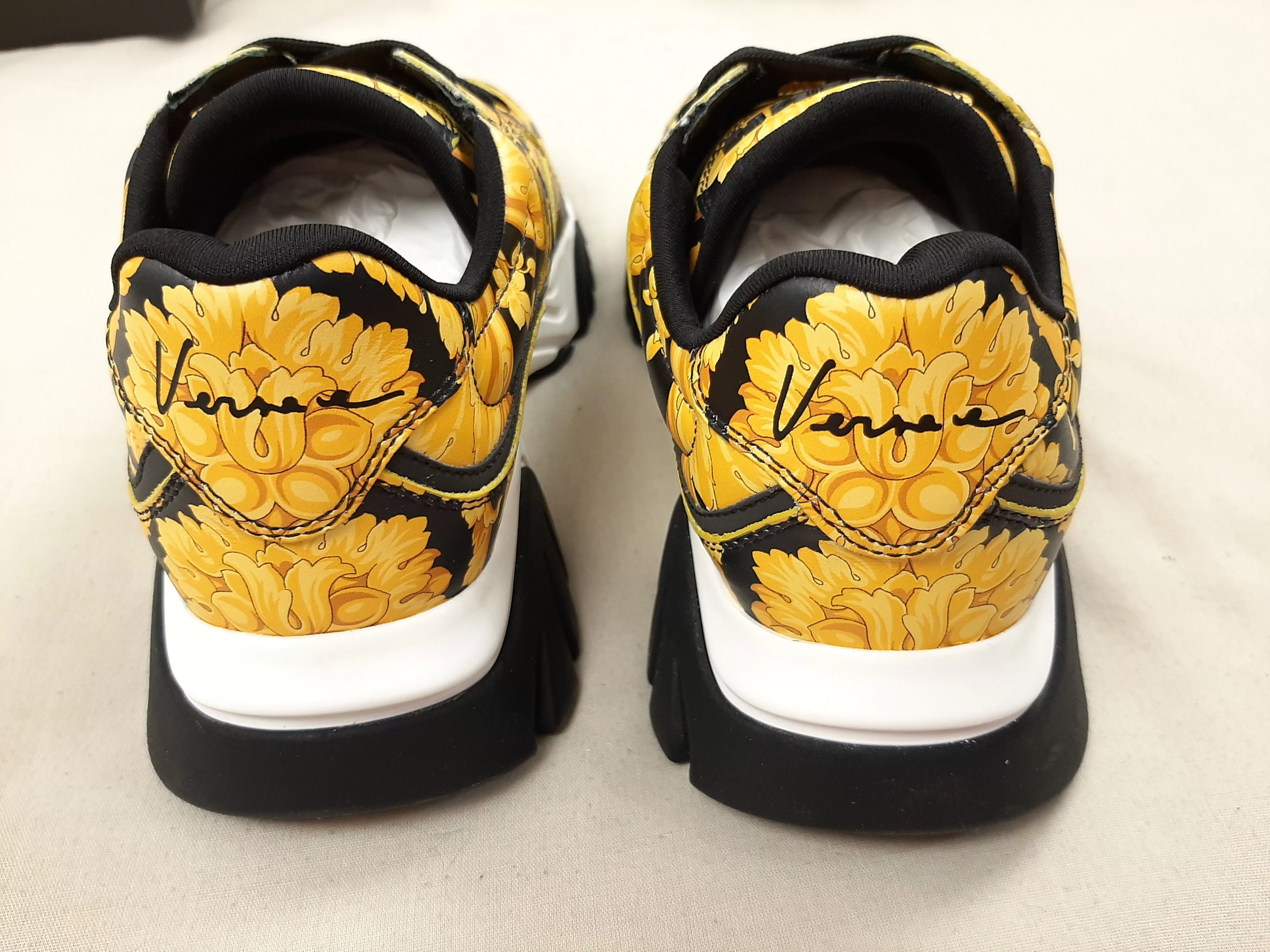 Versace Low Top Sneakers Versace Greca Squalo Barocco Sneakers Size US 7 EU 37 Multi