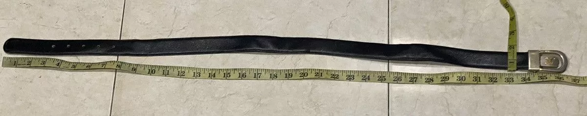 Celine Belts Celine × Vintage CELINE LEATHER BELT Black