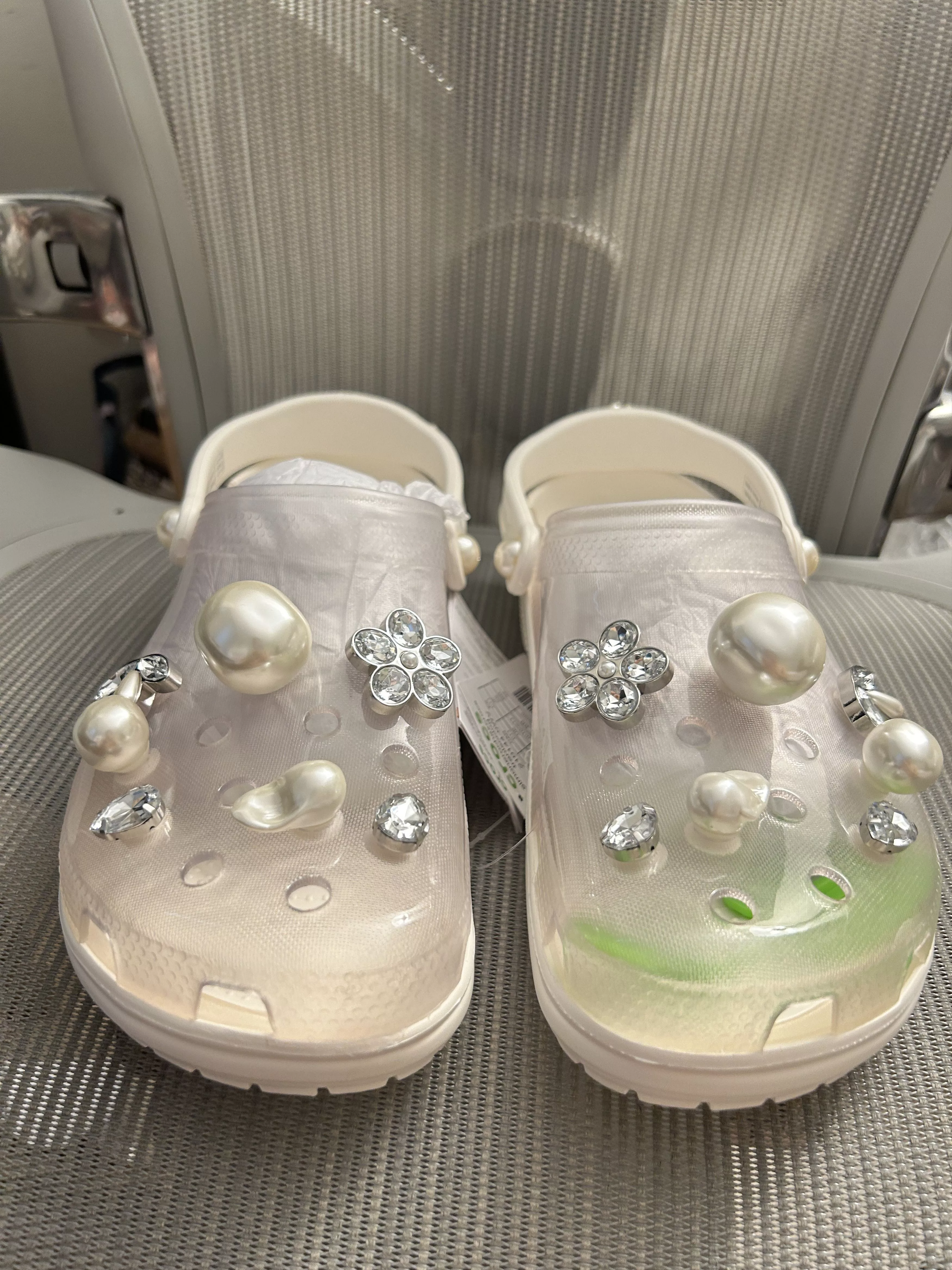 Crocs Slip Ons Crocs × Simone Rocha Crocs Classic Clog Simone Rocha Translucent (210144-0WV) White