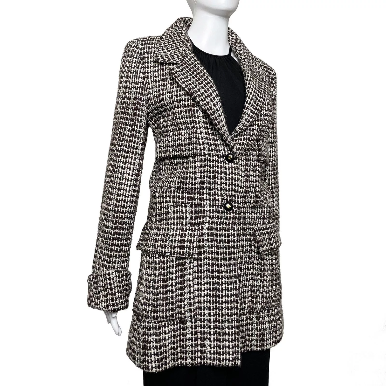Chanel Jackets Chanel Brown Tweed Jacket Multi