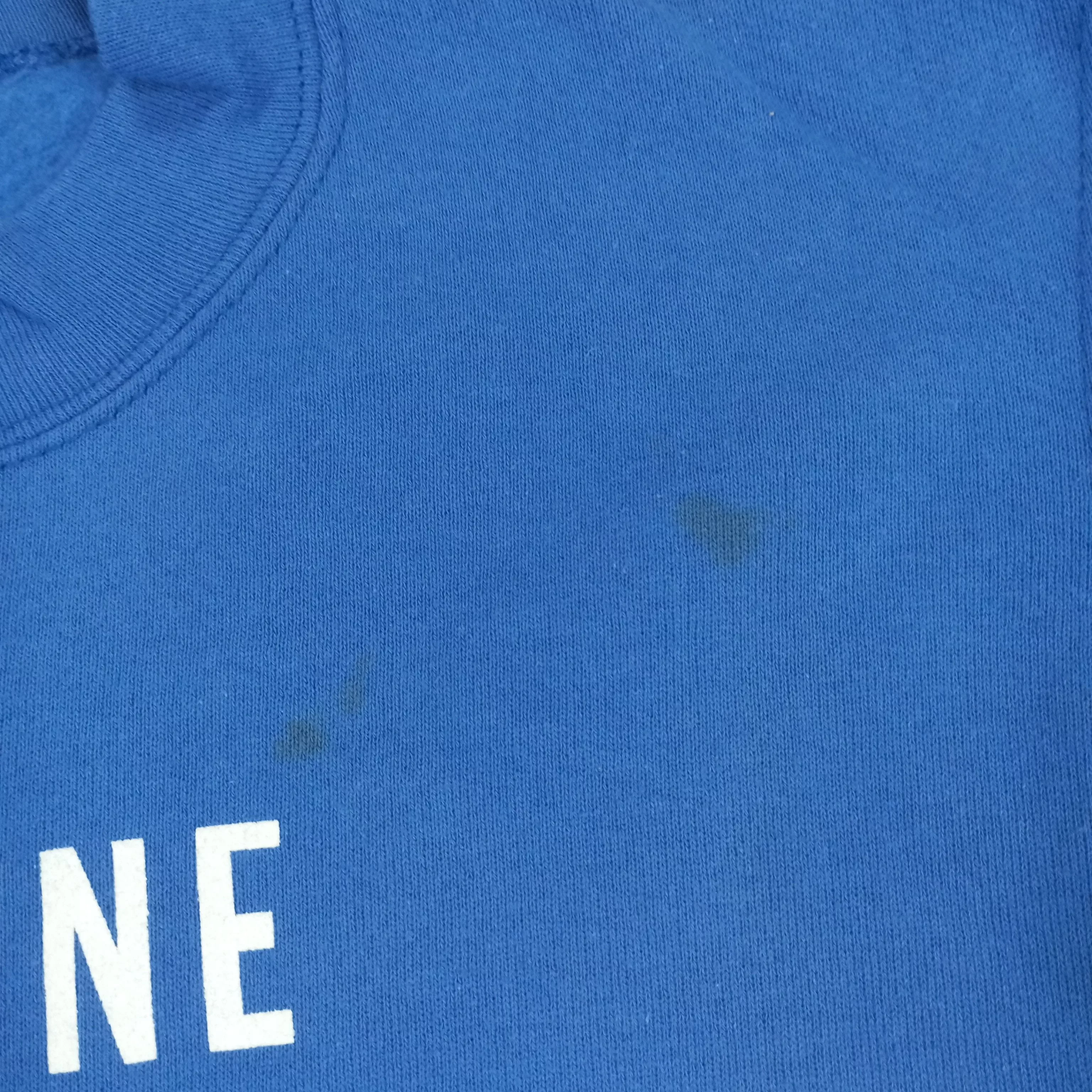 Vintage Sweatshirts Hoodies Mezotne Center Design Style Vintage Sweatshirt Blue Streetwear