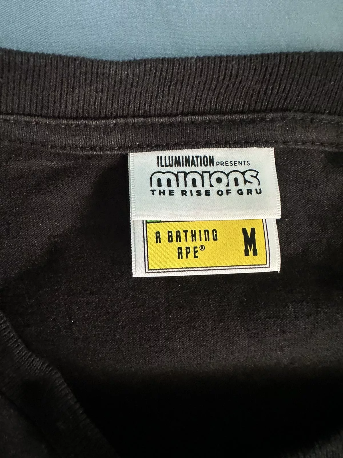 Bape Short Sleeve T Shirts Bape Despicable Minions Tee Black