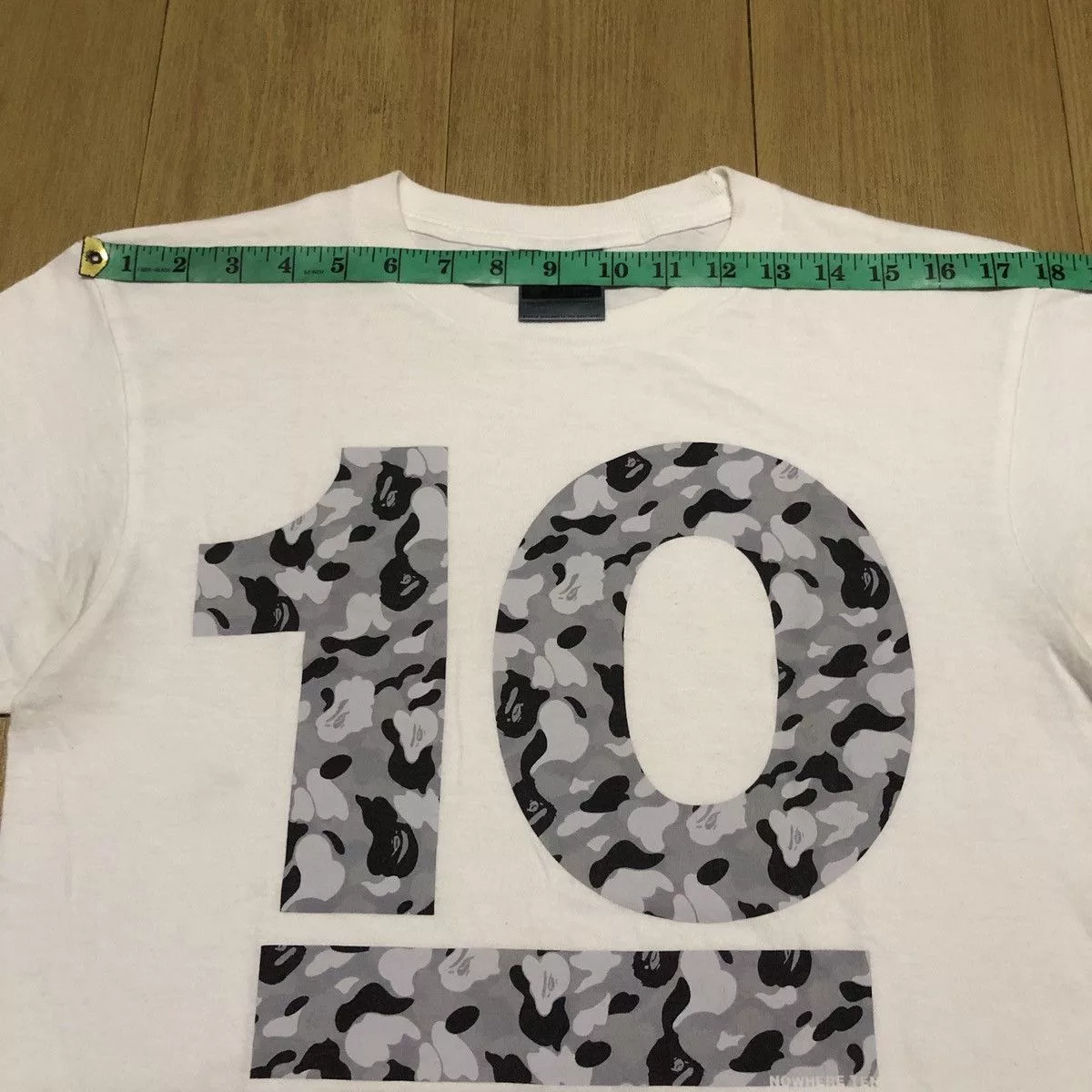 Bape Short Sleeve T Shirts Bape × Vintage OG NIGO A Bathing Ape BAPE 10th Anniversary T-shirts White
