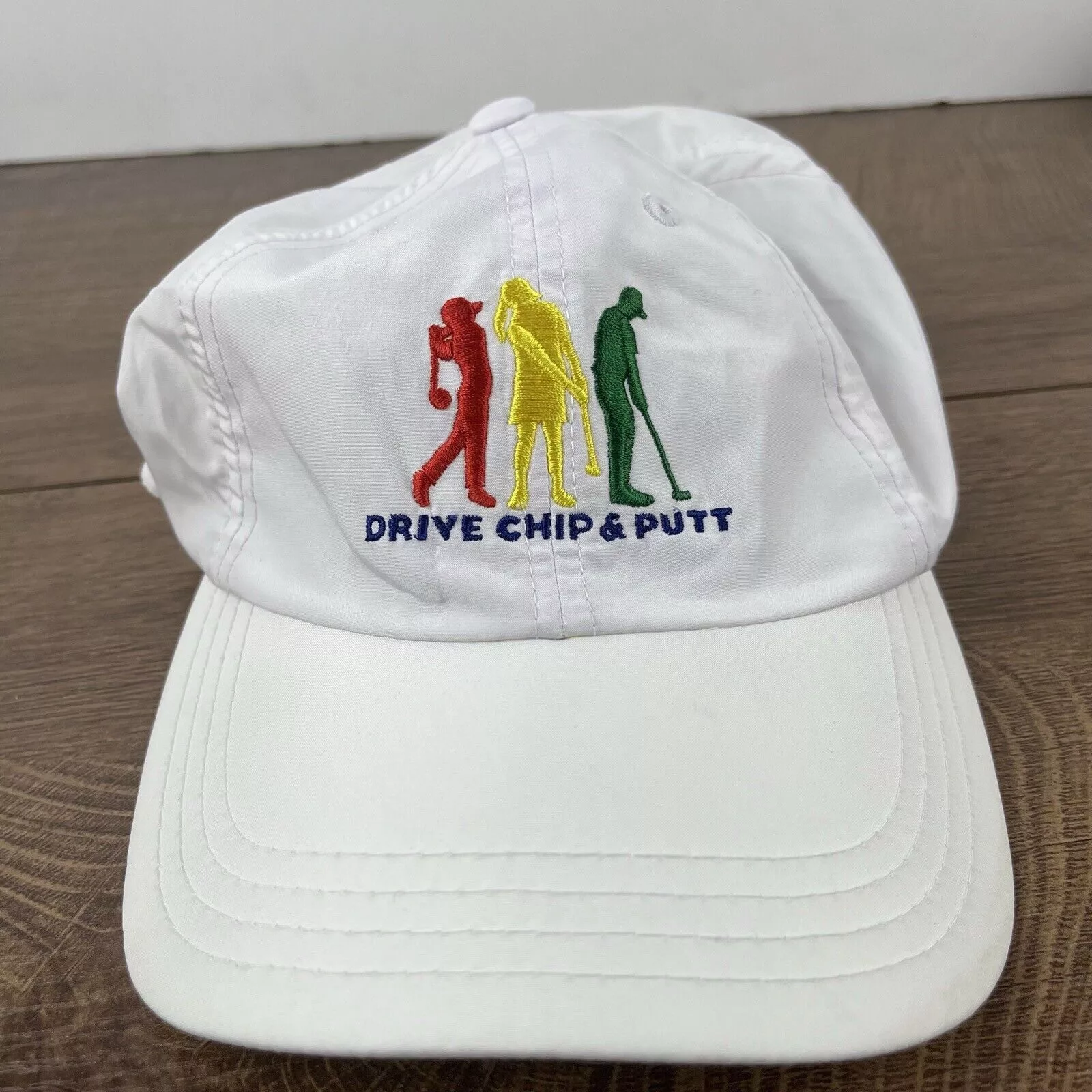 Other Hats Other Golf Hat Drive Chip Put Adjustable Hat White Adjustable Hat