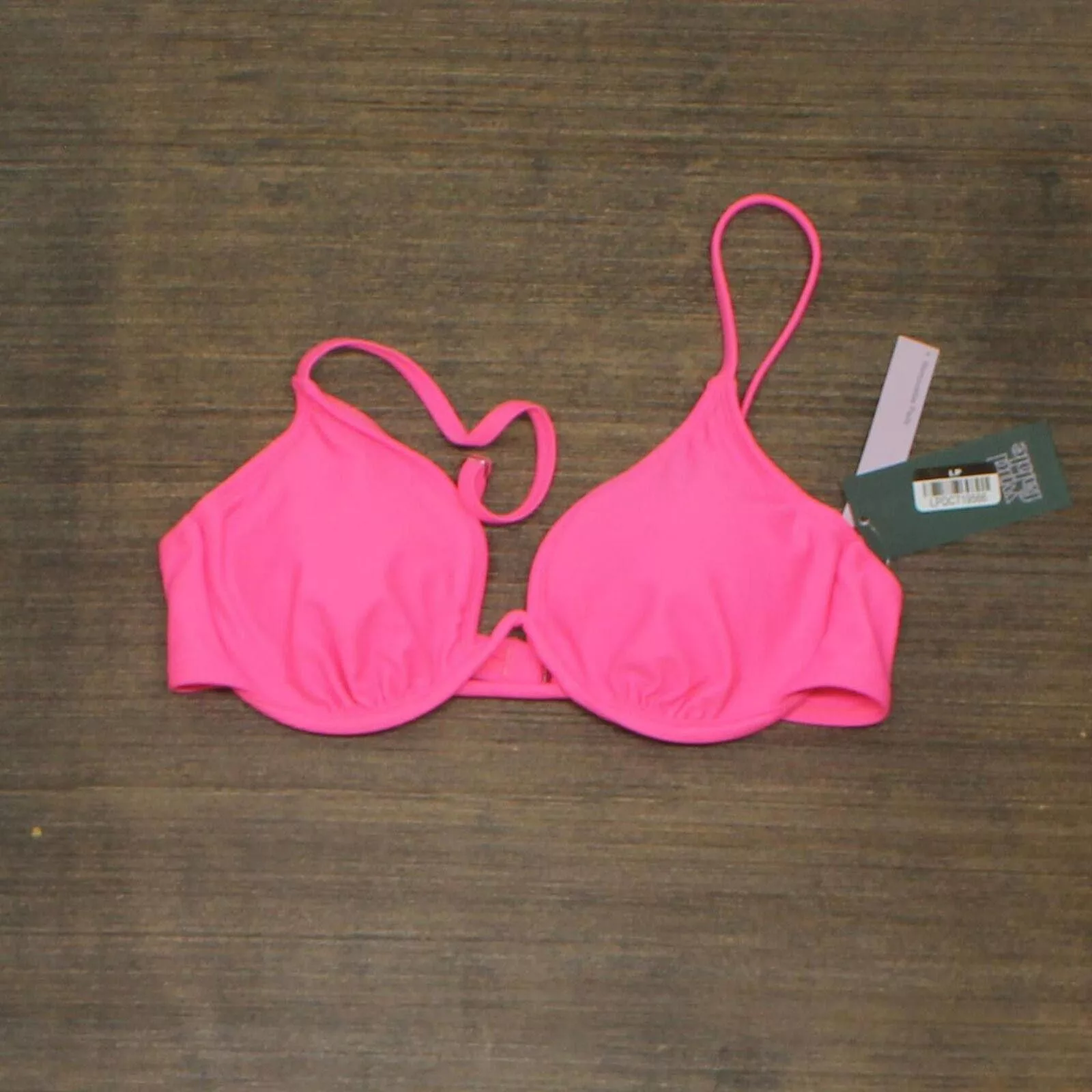 Designer Blouses Designer NWT Wild Fable Underwire Bikini Top LREP67 XL Bright Pink