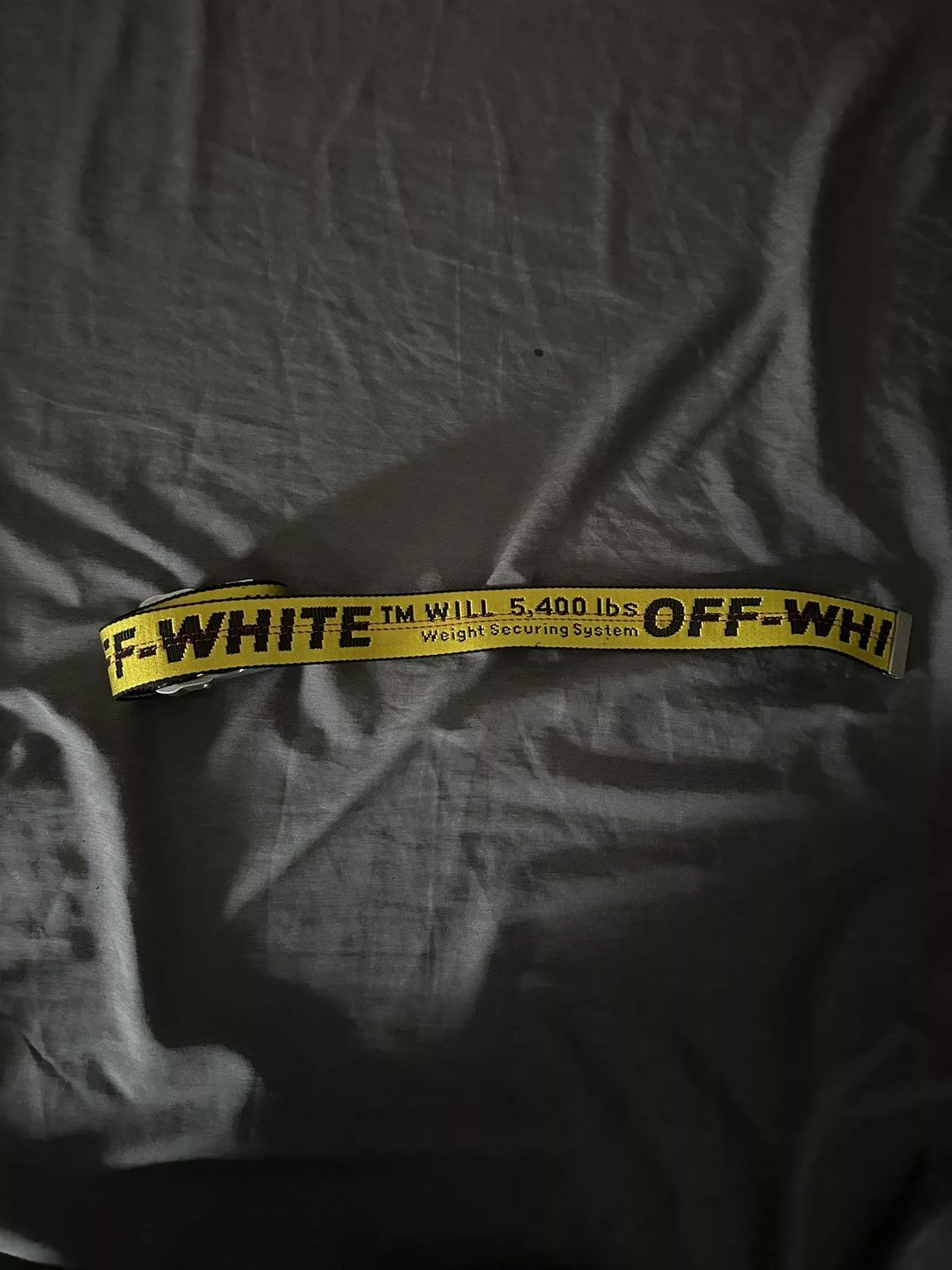 Off-White Belts Off-White Off white industrial belt yellow