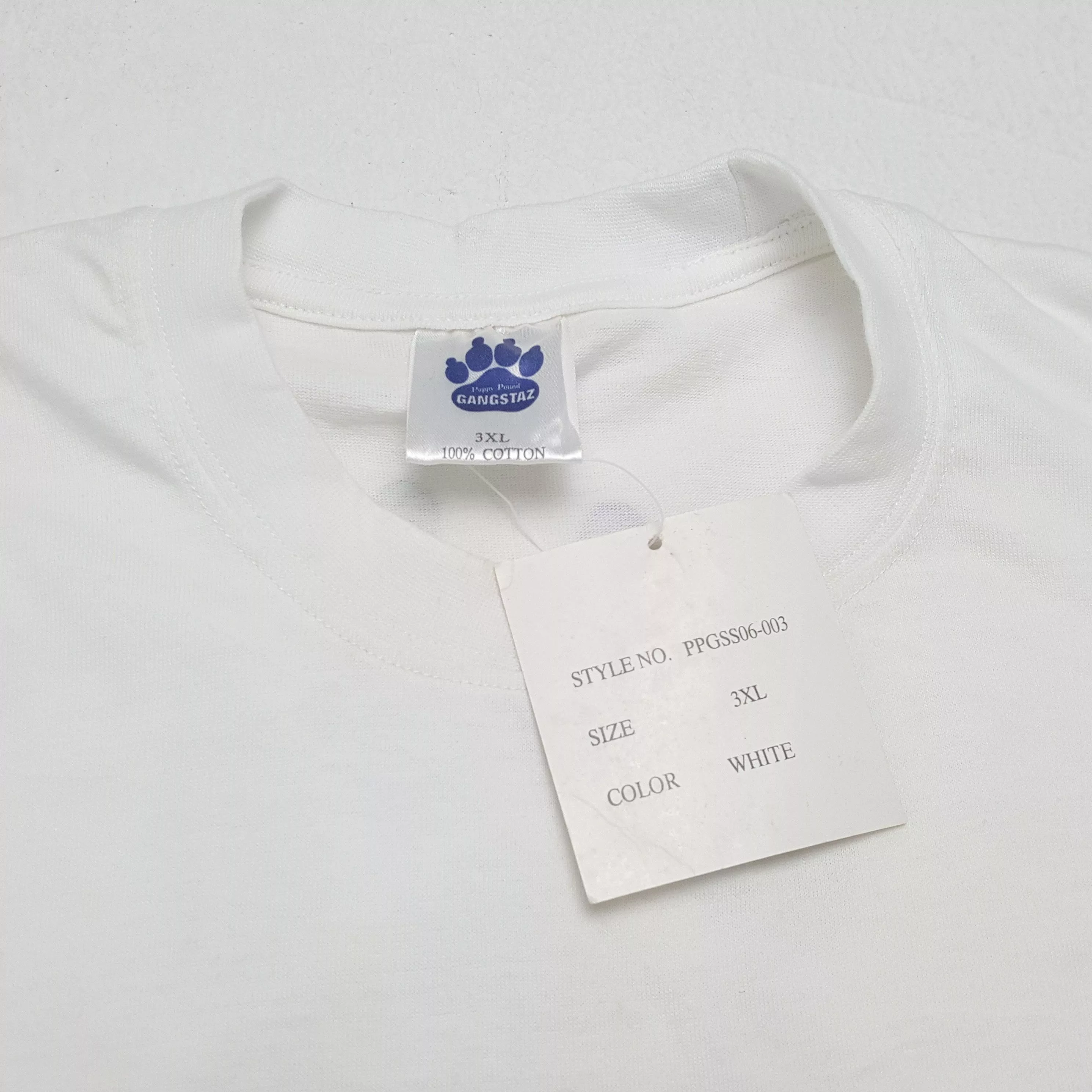 Band Tees Short Sleeve T Shirts Band Tees × Rap Tees × Vintage DPG PUPPY POUND GANGSTAZ Tshirt Rap Hip Hop Style White