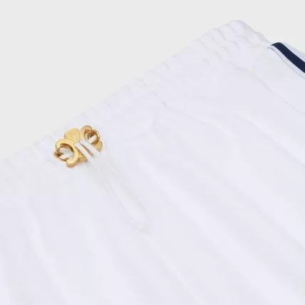 Celine Shorts Celine o1bcso1str0724 Mini Jupe Triomphe Jersey Double White Navy Multi