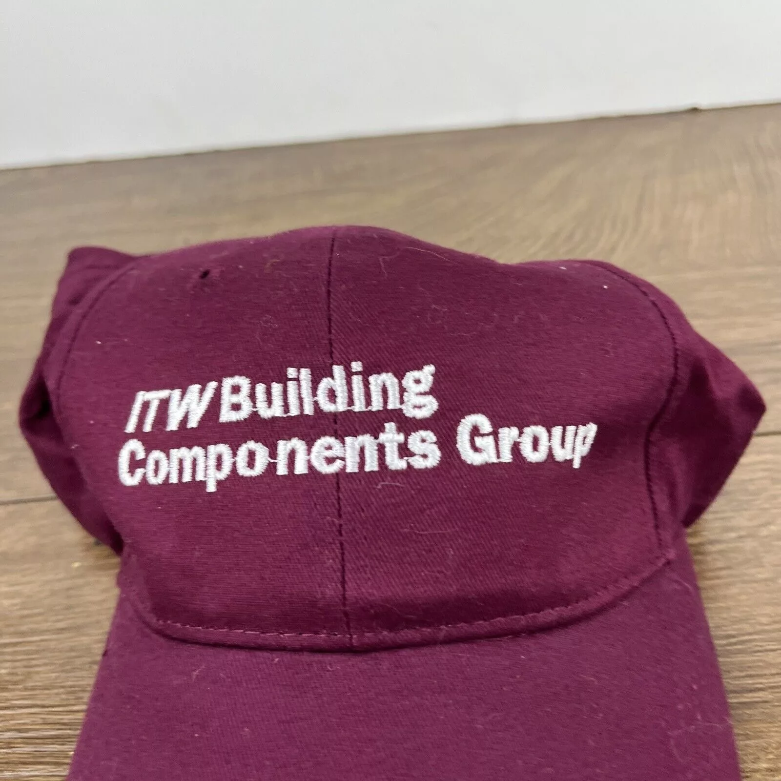 Other Hats Other ITW Building Componets Group Hat Maroon Adjustable Hat Adult Red