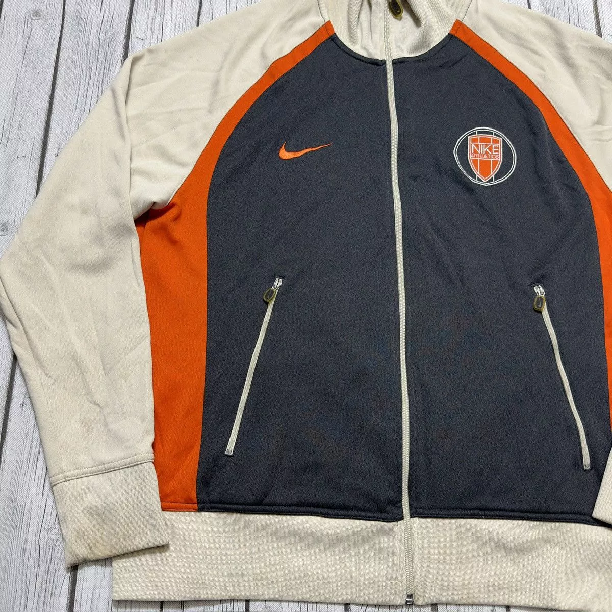 Nike Light Jackets Nike × Vintage Vintage Nike track jacket Gray