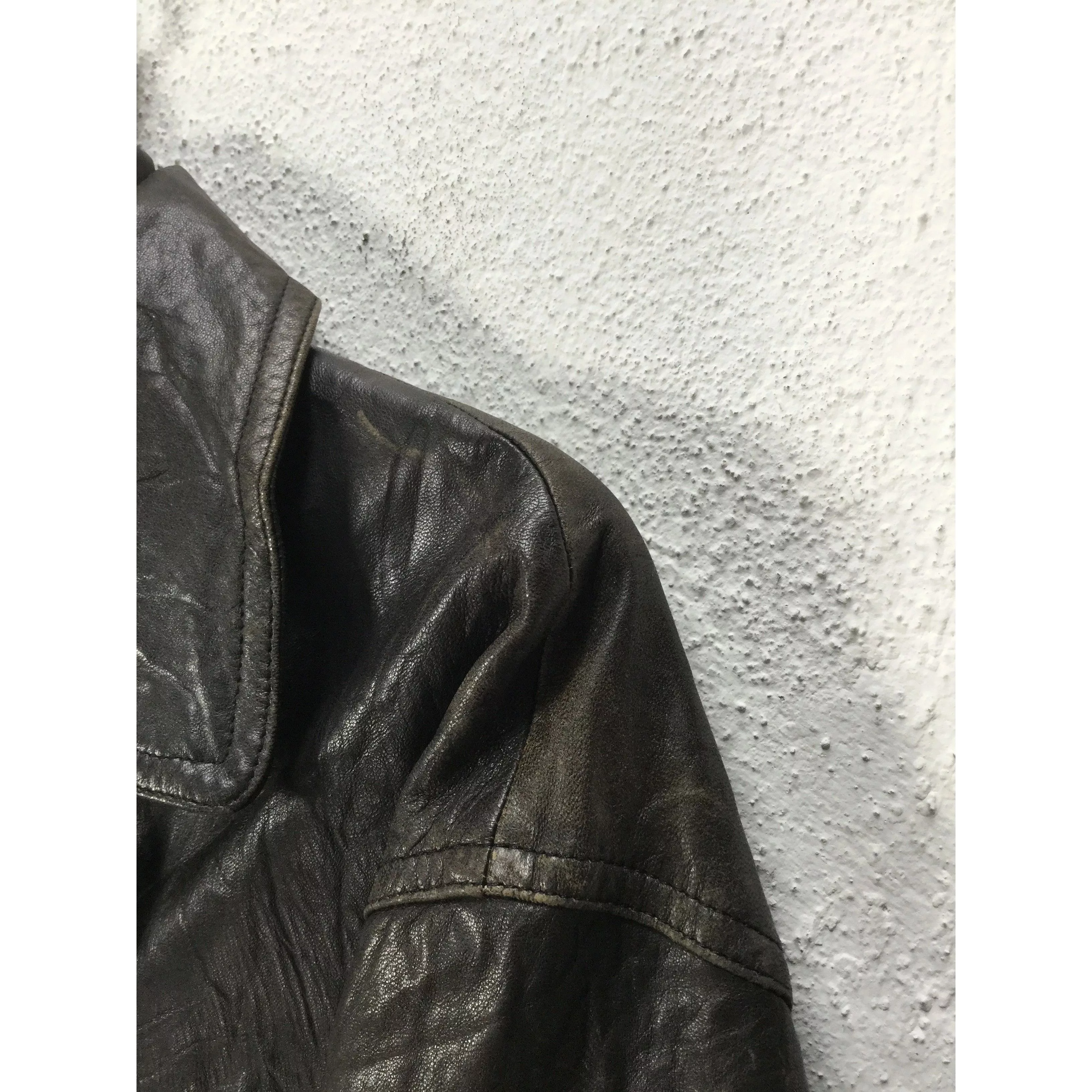 Vintage Leather Jackets Vintage Black Leather Coat Jacket