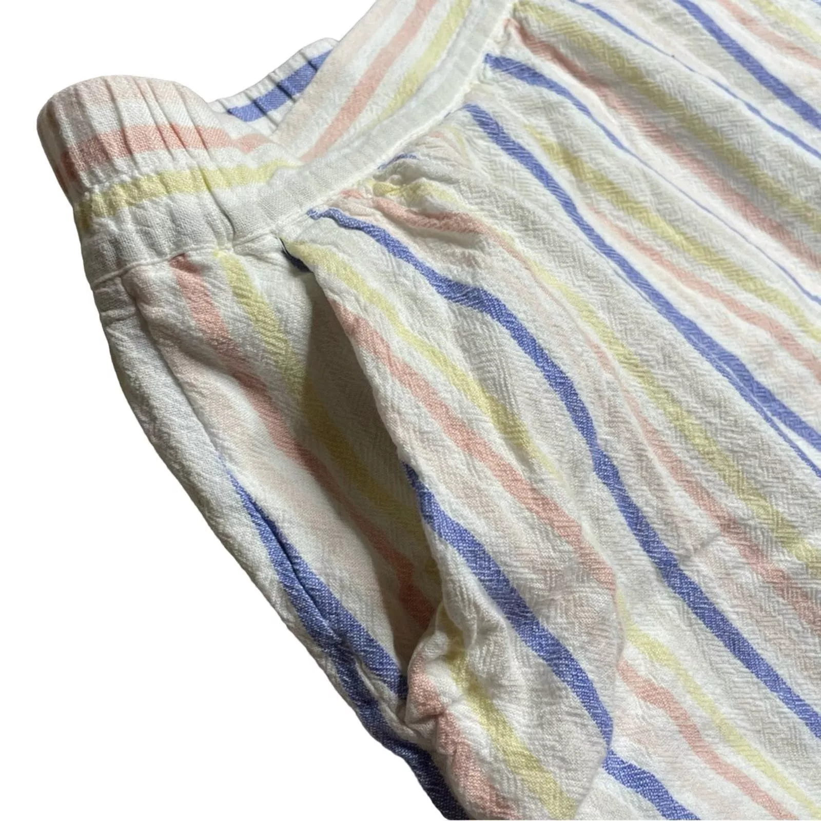 Loft Mini Skirts Loft Lined Blend Striped Skirt White