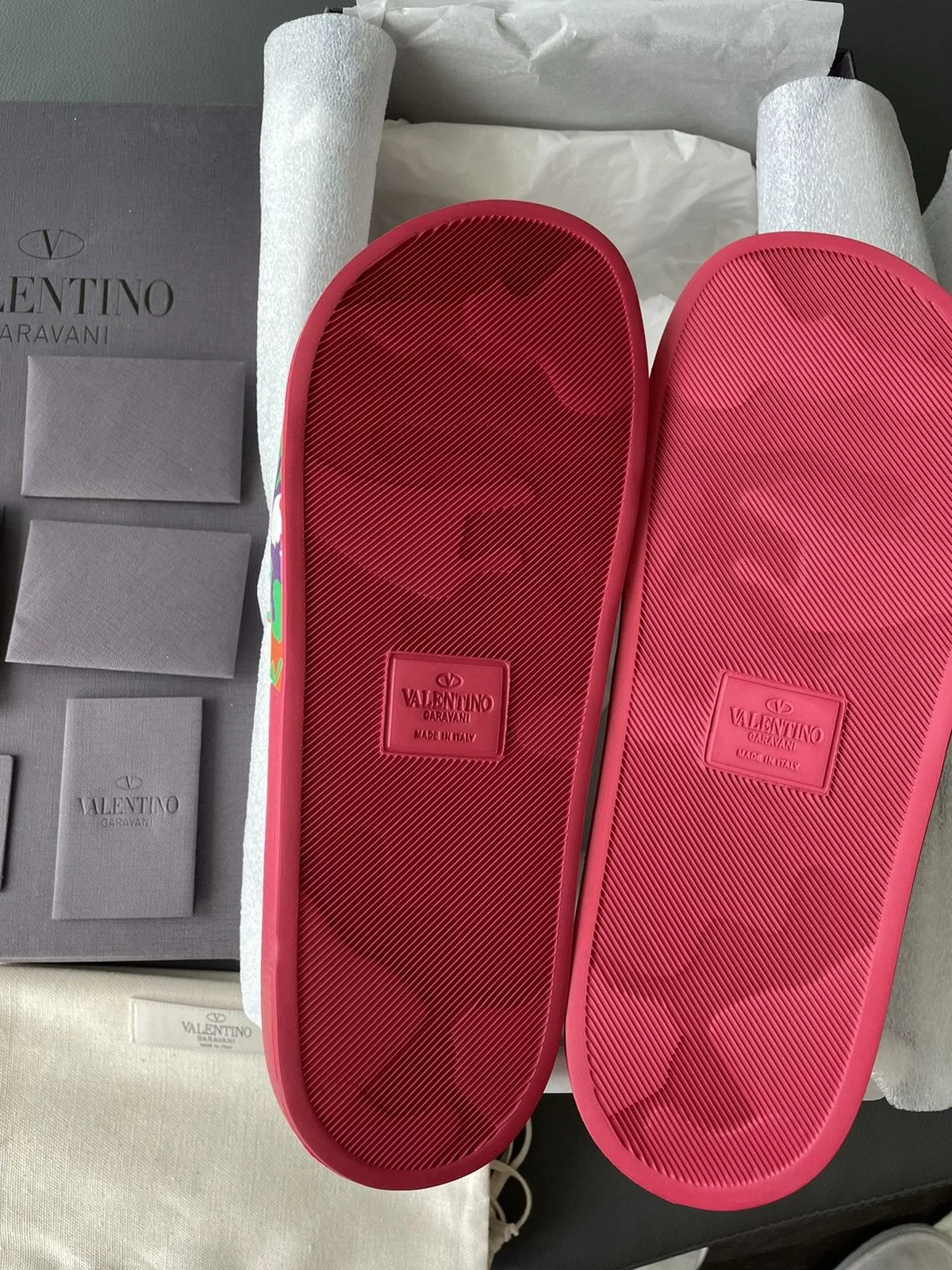 Giovanni Valentino Sandals Giovanni Valentino × Valentino Brand New Rare Iconic Limited Camouflage Slipper Slides Multi