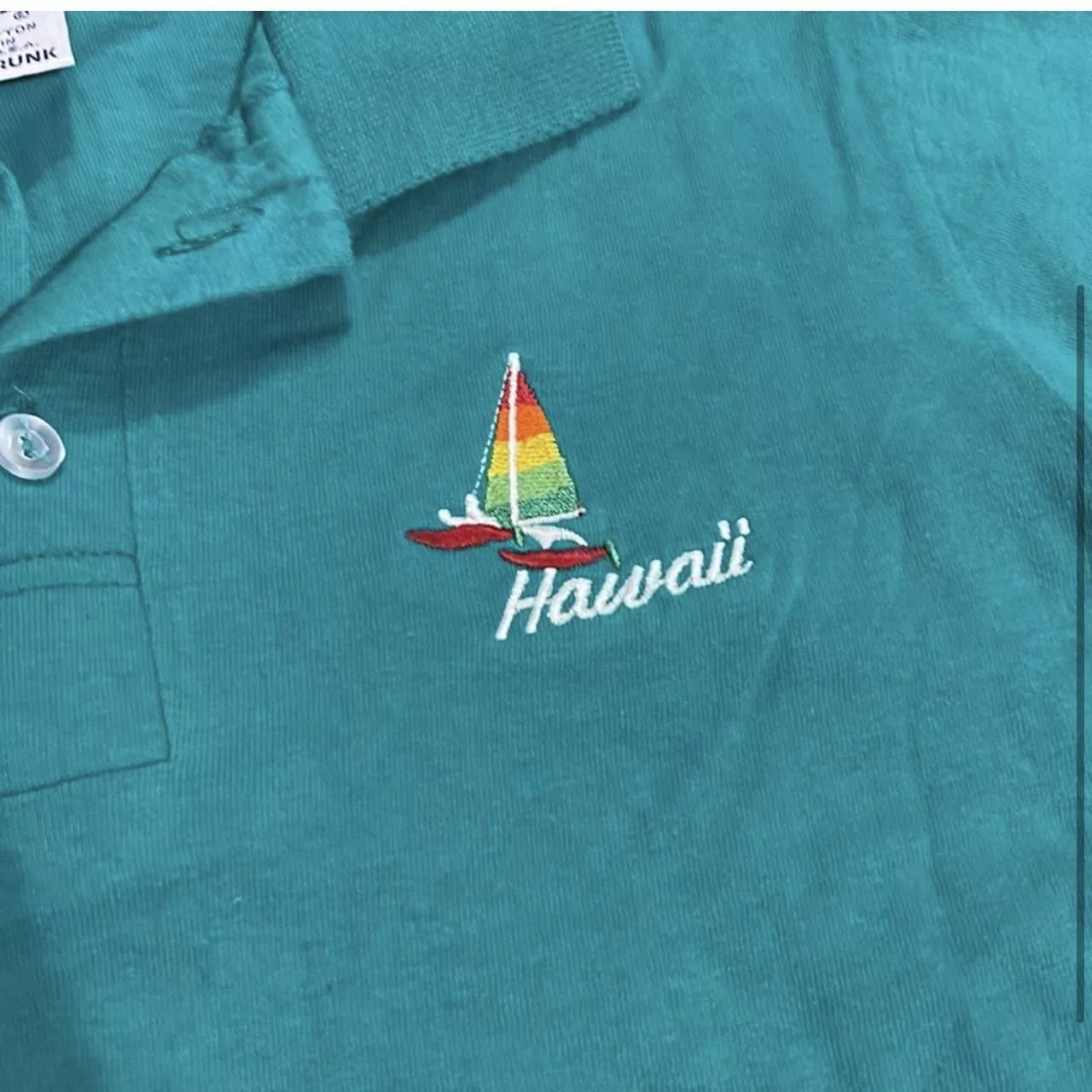 Vintage Polos Vintage Hawaii Polo Blue