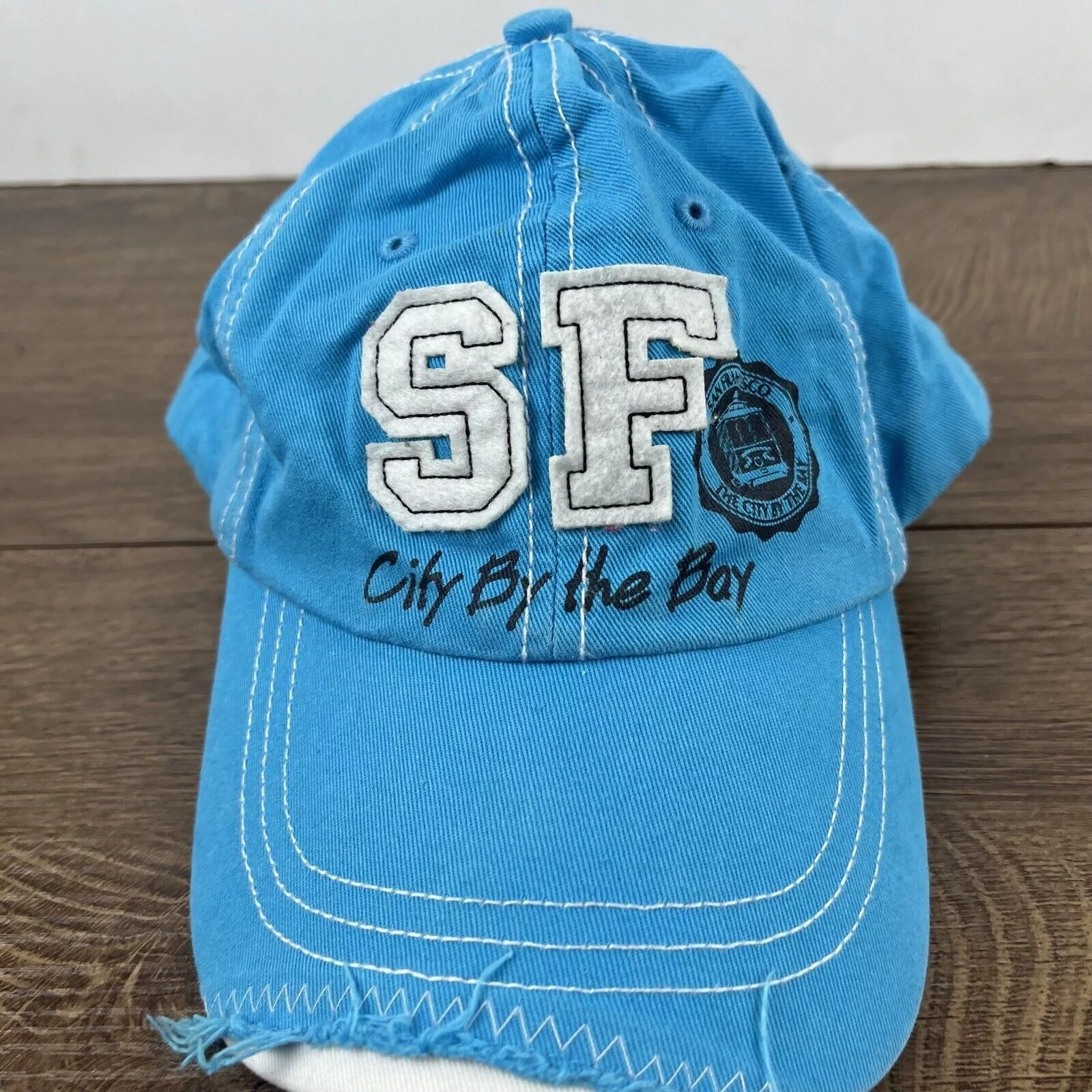 Other Hats Other San Francisco Hat City by the Bay Hat Blue Cap Adjustable Bl