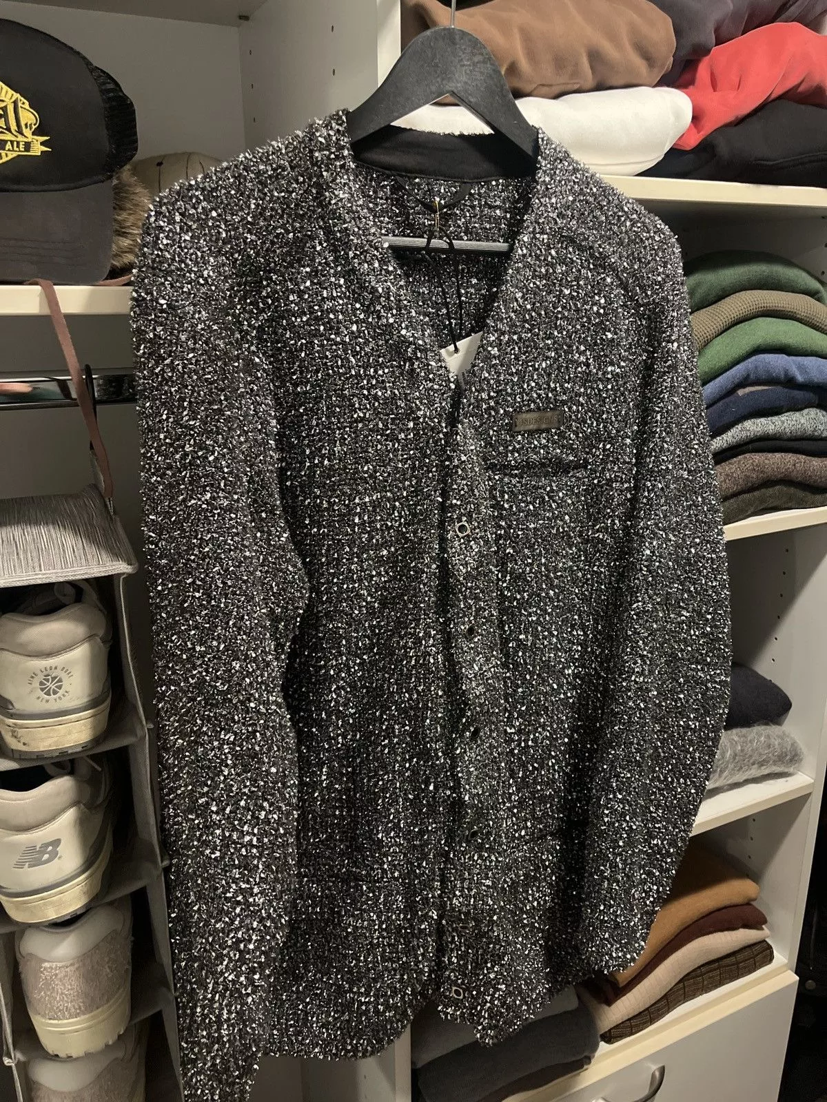 4SDESIGNS Sweaters Knitwear 4SDESIGNS Cardigan Silver
