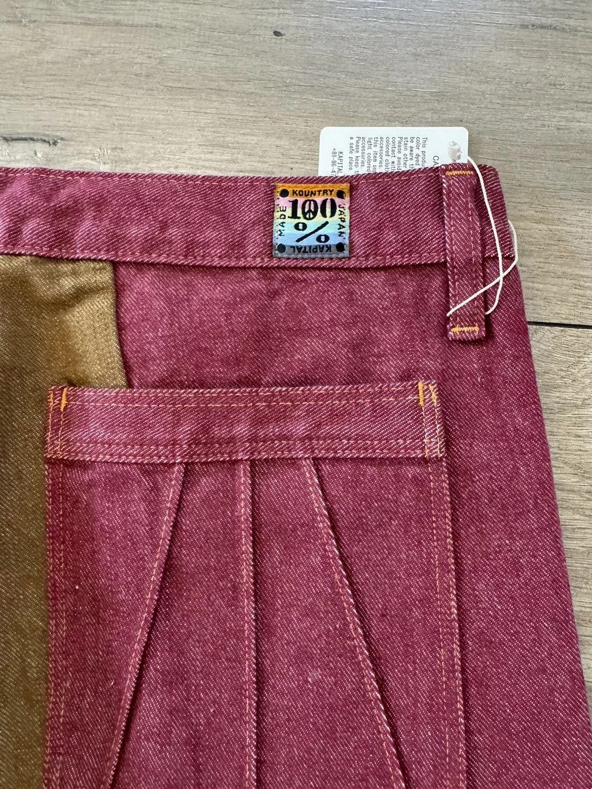 Kapital Denim Split-Color Jeans Red