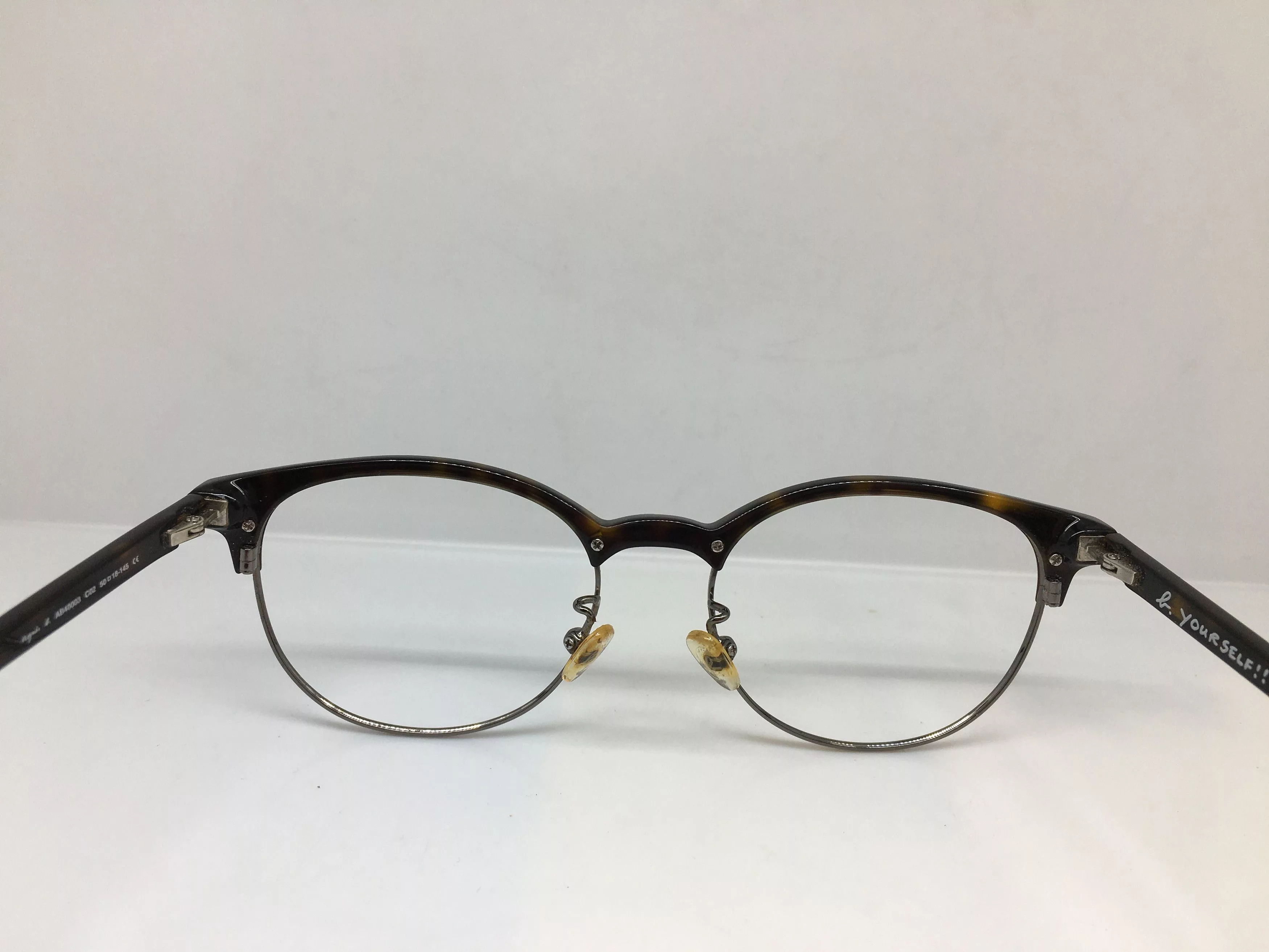 Other Glasses Other Again Tortoise Silver WARHOL Eyeglasses Frame Multi
