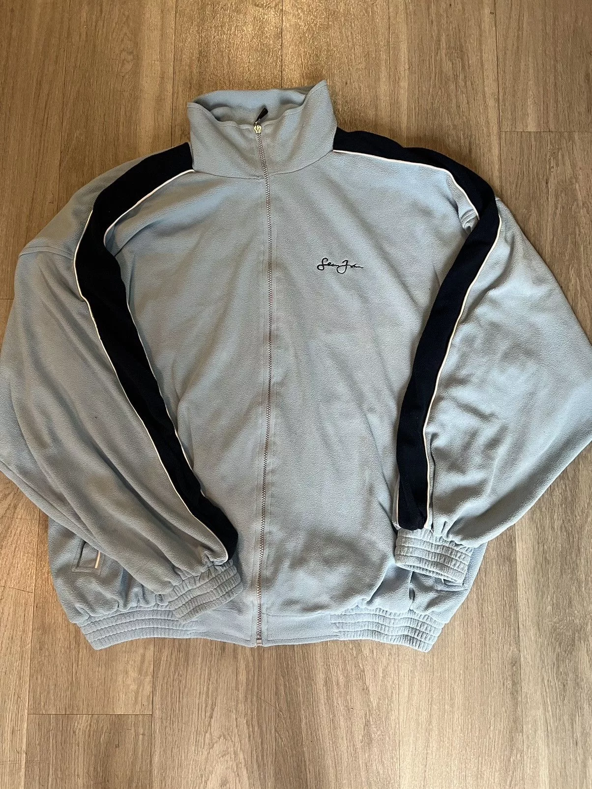 Sean John Bombers Sean John × Vintage Vintage Sean John fleece jacket Blue