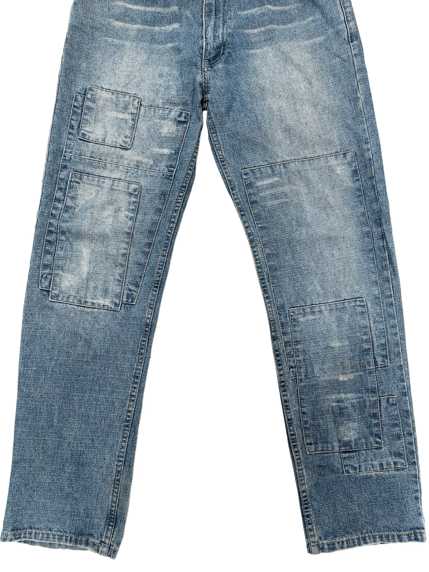 Designer Denim Designer × If Six Was Nine Nylaus 0125 Patchwork Denim Blue