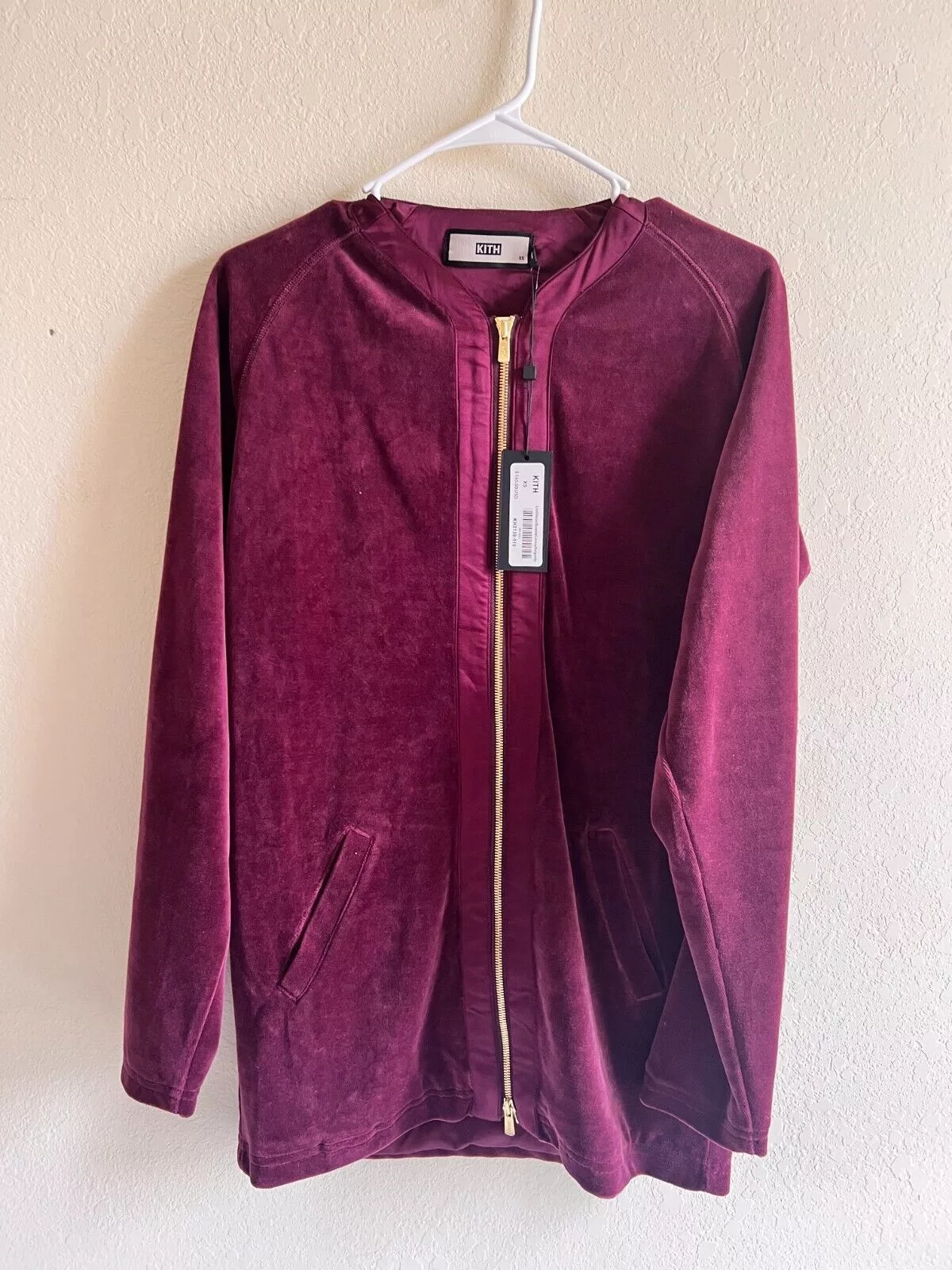 Kith Light Jackets Kith Lidl Velour Baseball Jersey XS Red