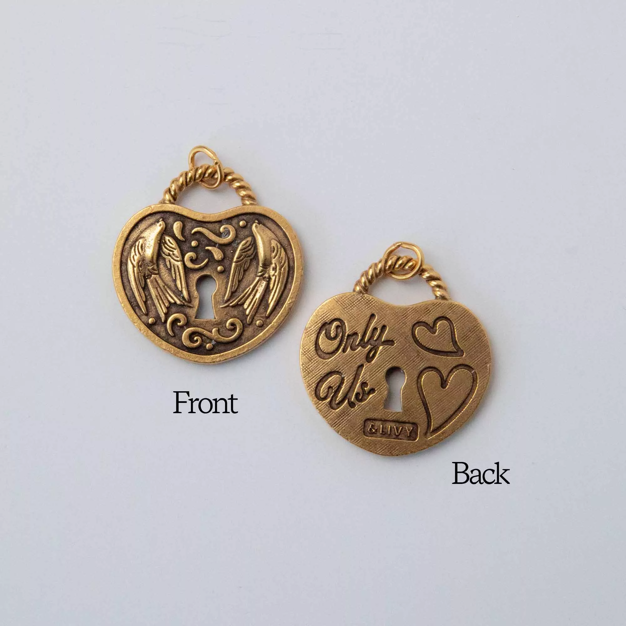 Only Us Heart Charm