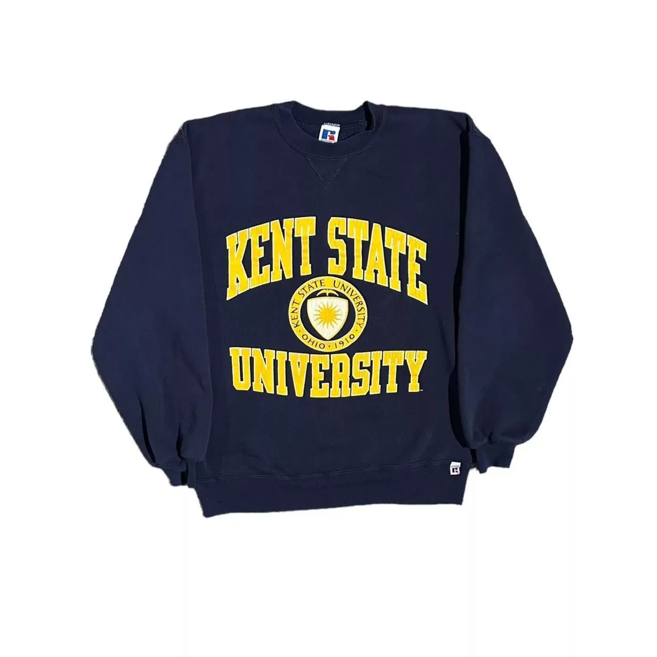 Russell Athletic Sweatshirts Hoodies Russell Athletic 90s Kent State University Russell Sweatshirt (MADE IN USA) Blue